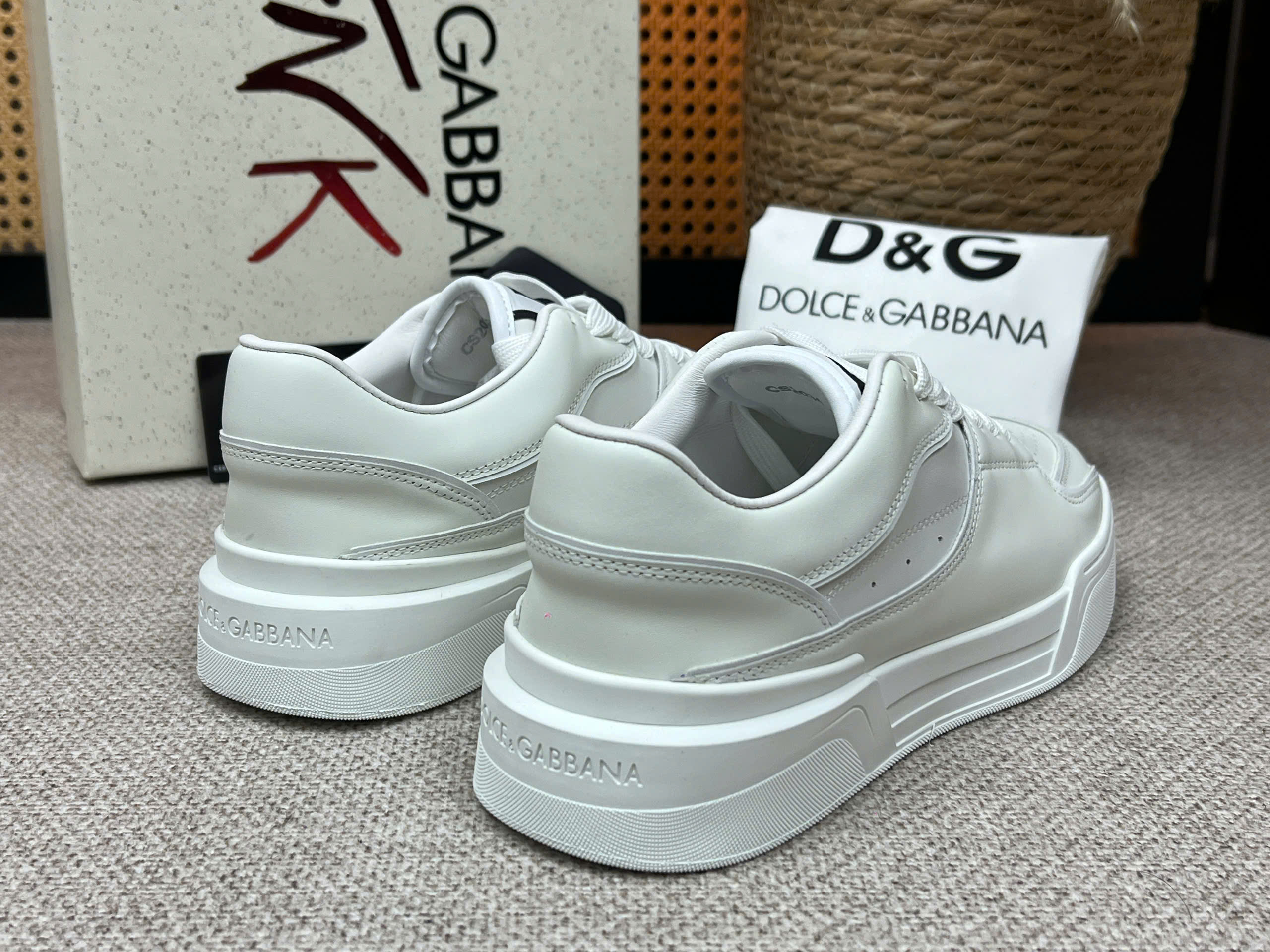 Giày sneaker Dolce Gabbana DG Roma Trắng bản 1-1 on web 38-43 VTN