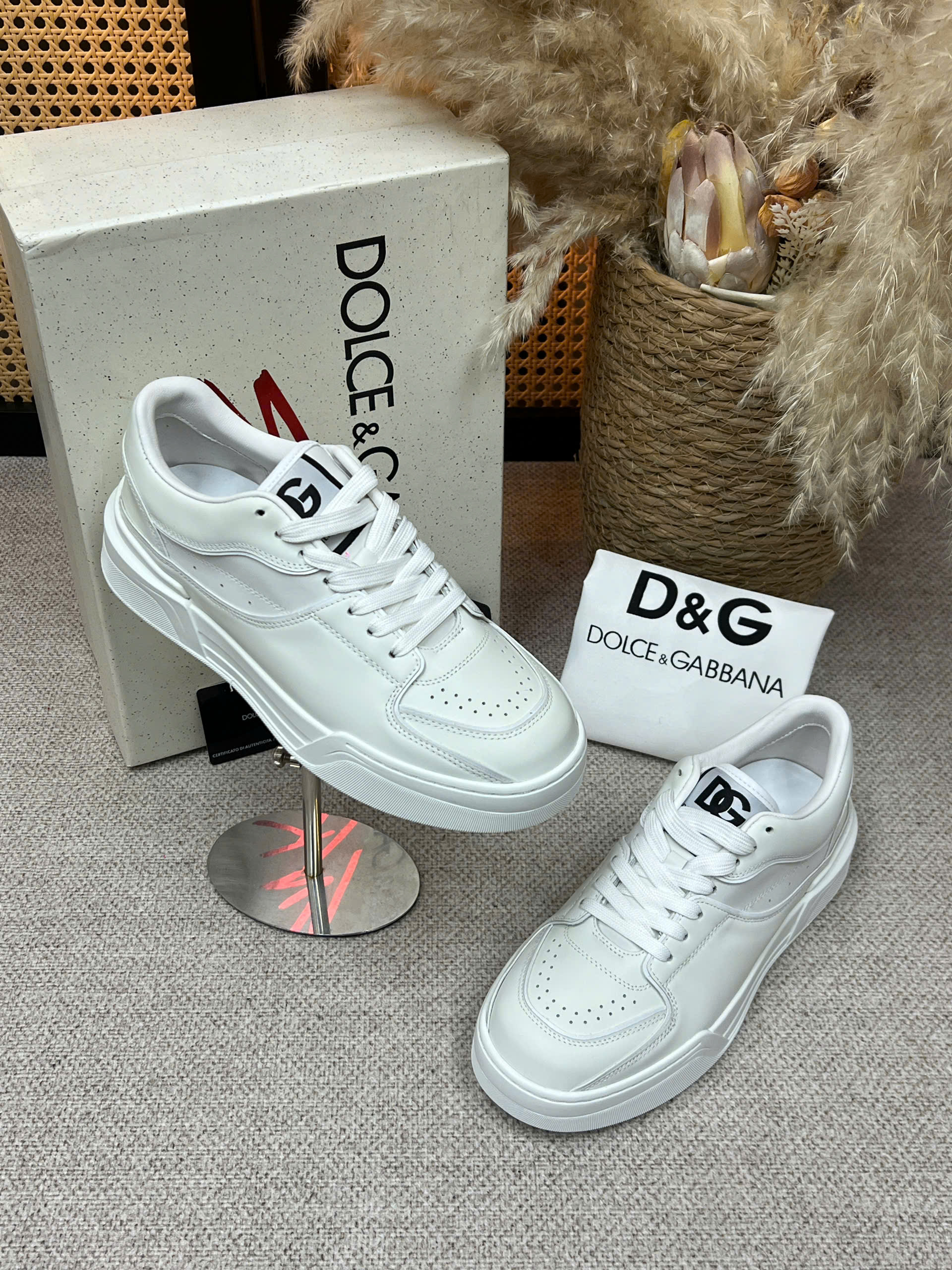 Giày sneaker Dolce Gabbana DG Roma Trắng bản 1-1 on web 38-43 VTN