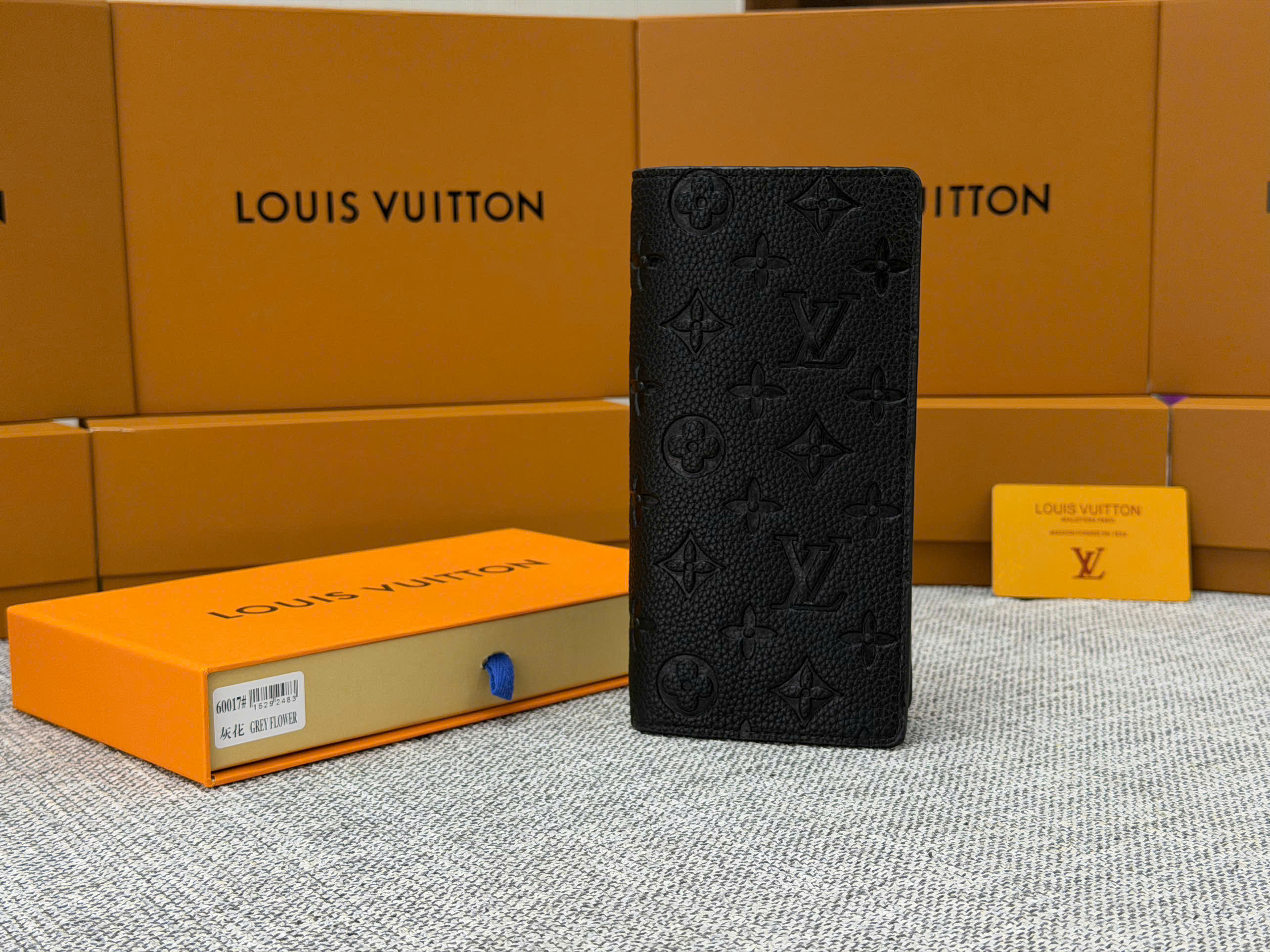 Ví dài Louis Vuitton LV Brazza Monogram Eclipse Like Auth 10x19x2 PLD VTN