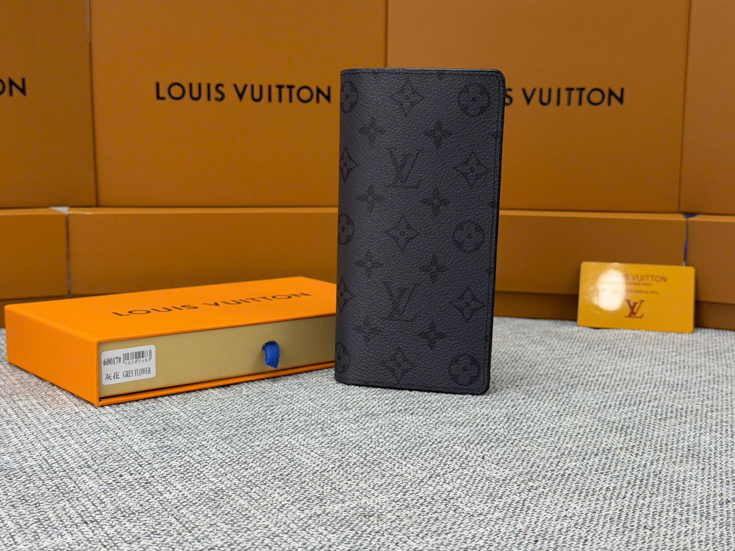 Ví dài Louis Vuitton LV Brazza Monogram Eclipse Like Auth 10x19x2 PLD VTN