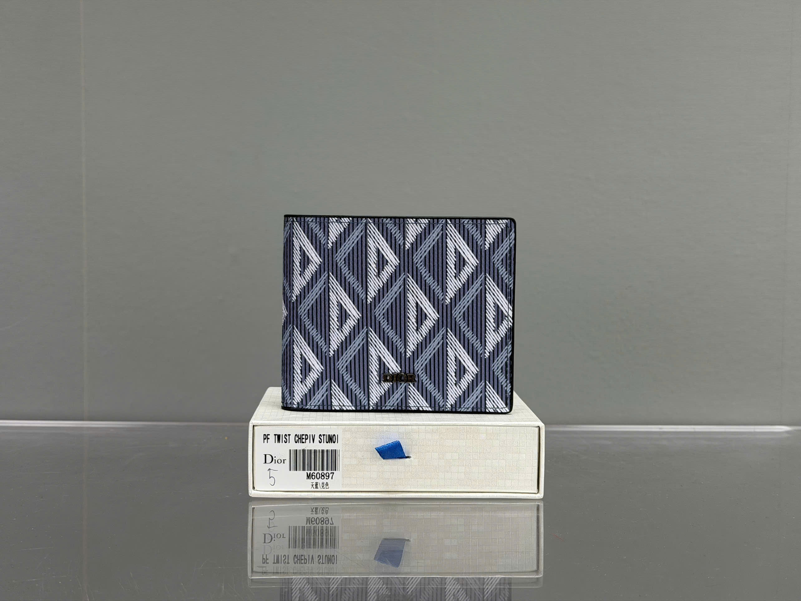 Ví ngắn Dior CD họa tiết Obique new 2026 Like Auth VTN