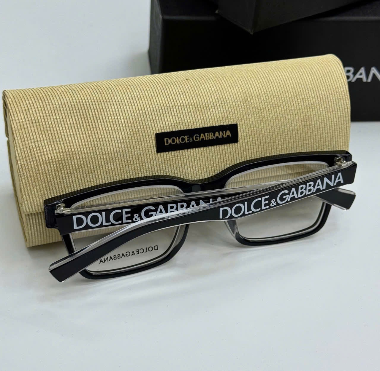Kính mắt thời trang Dolce Gabbana DG Đen logo chữ Trắng gọng Like Auth on web fulbox MK