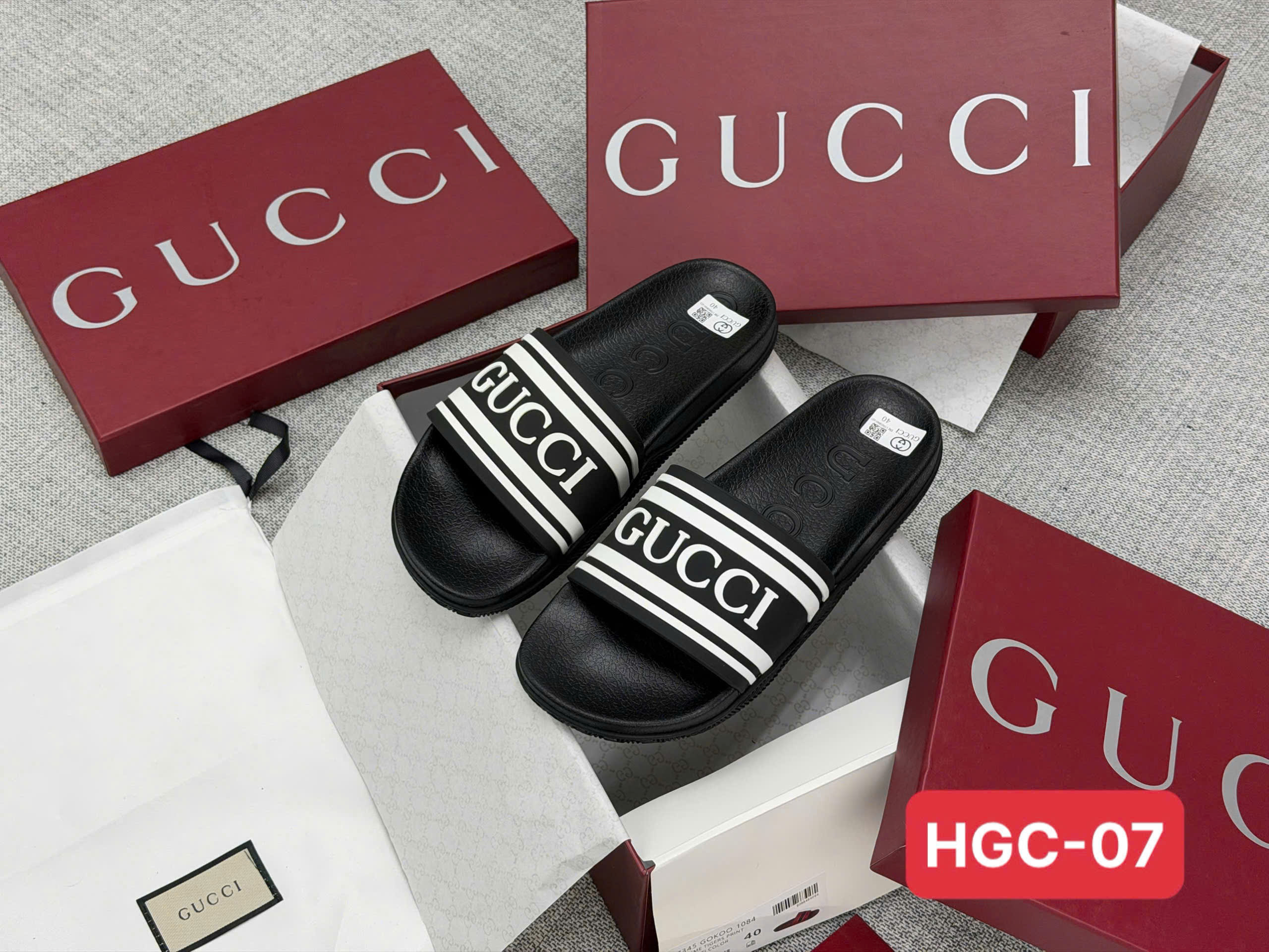 Dép lê Gucci GC logo quai new 2026 Like Auth 38-43 VTN