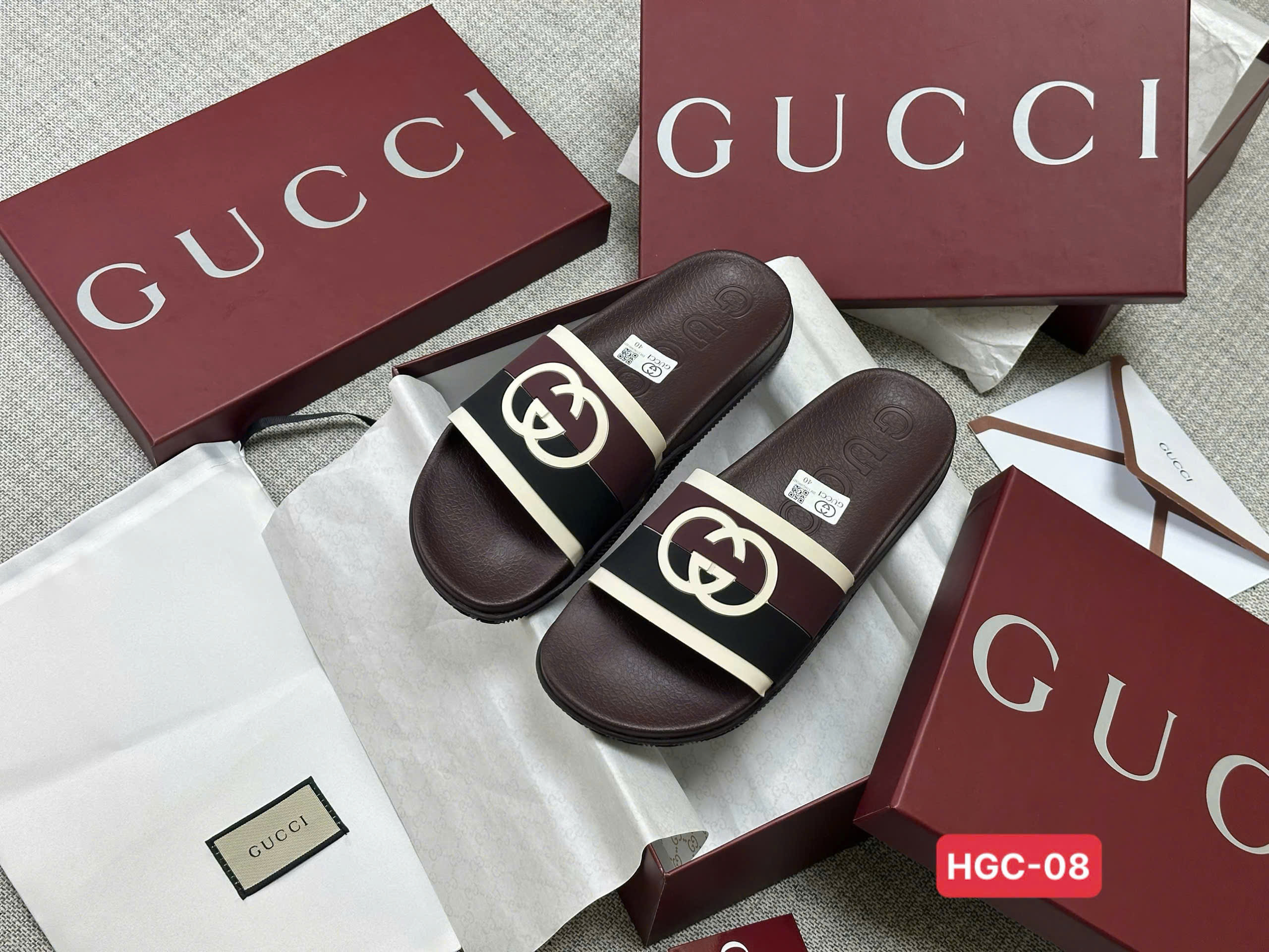 Dép lê Gucci GC logo quai new 2026 Like Auth 38-43 VTN