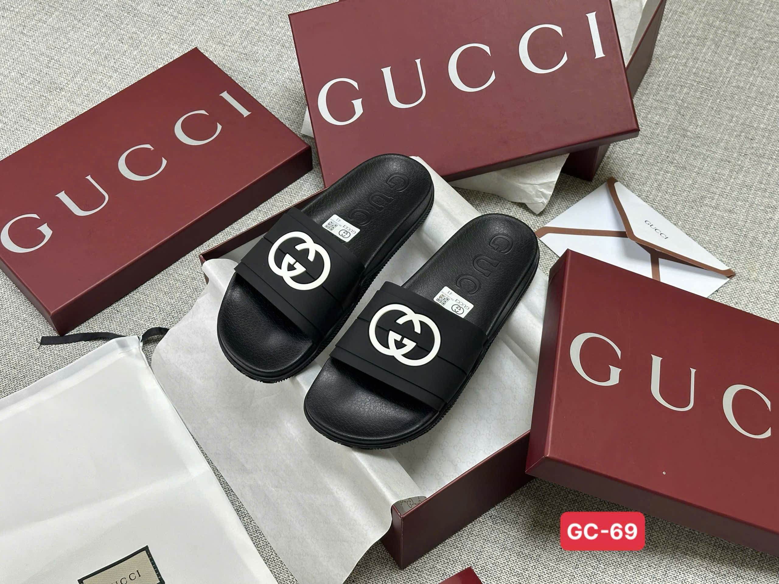 Dép lê Gucci GC logo quai new 2026 Like Auth 38-43 VTN