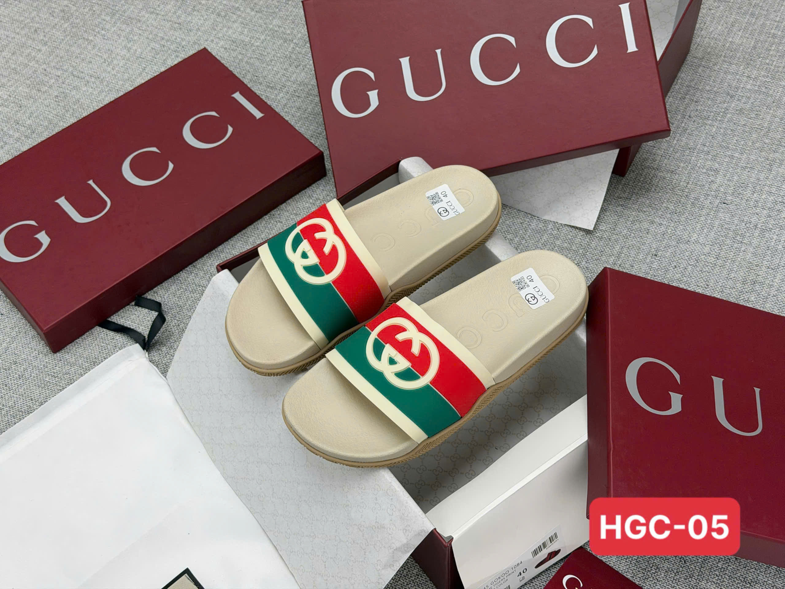 Dép lê Gucci GC logo quai new 2026 Like Auth 38-43 VTN