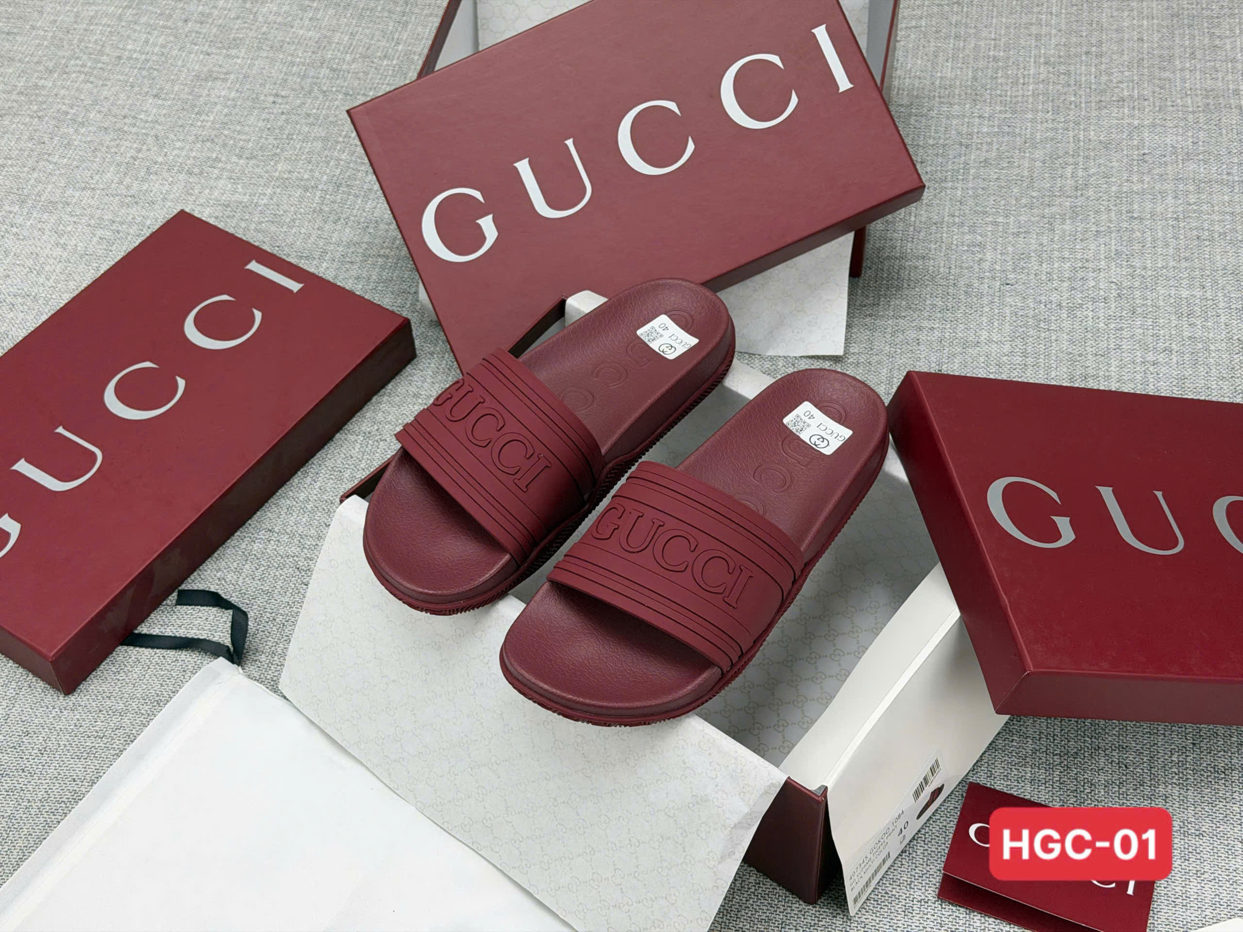 Dép lê Gucci GC logo quai new 2026 Like Auth 38-43 VTN
