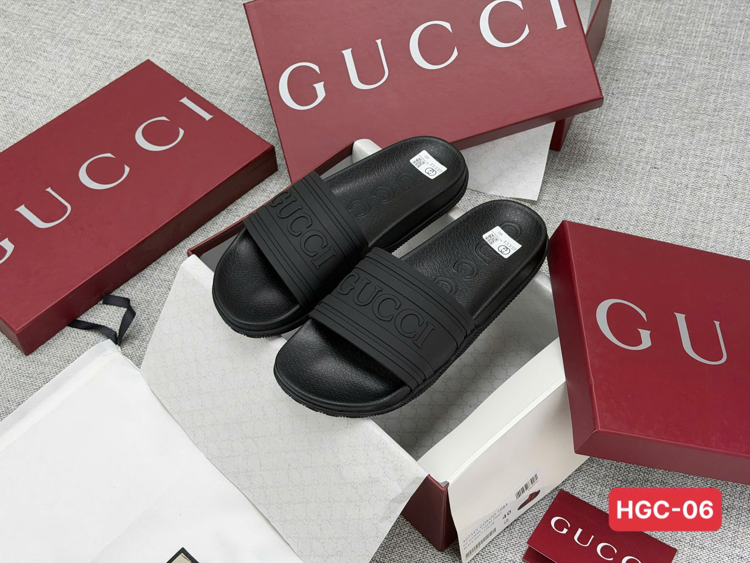 Dép lê Gucci GC logo quai new 2026 Like Auth 38-43 VTN