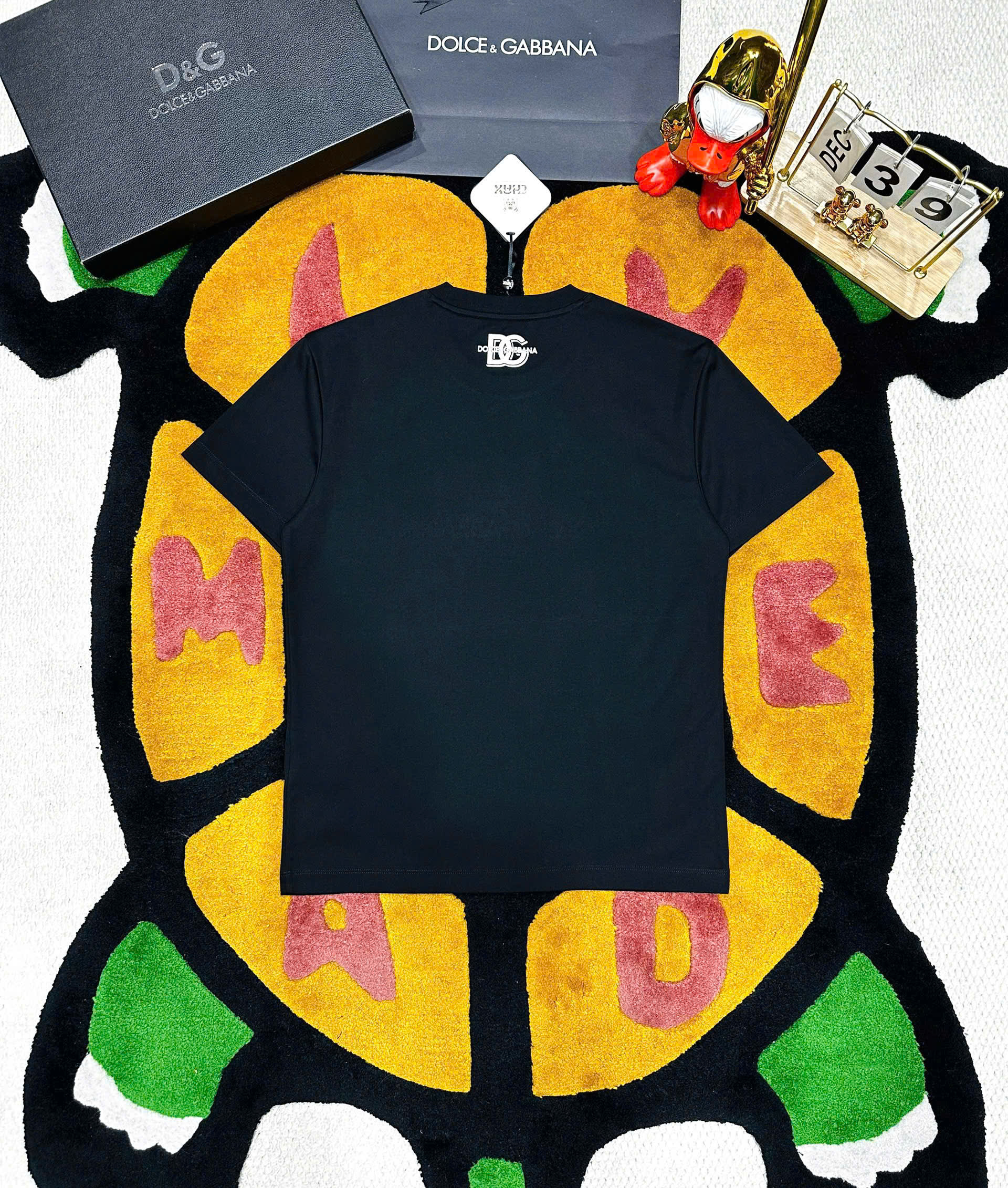 Áo phông T shirt Dolce Gabbana DG Milano basic logo thêu ngực Like Auth S-XL MK