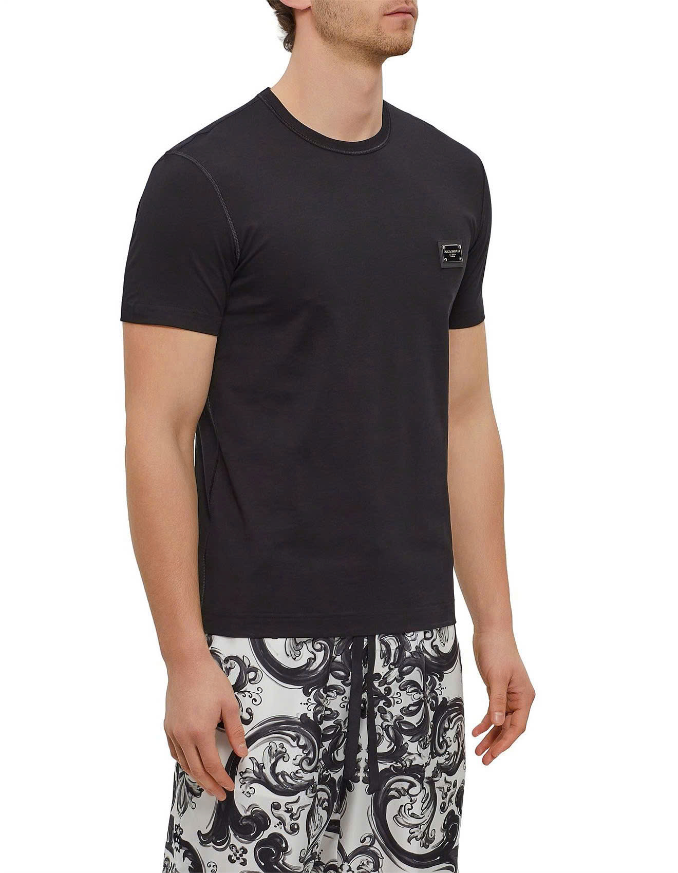 Áo phông T shirt Dolce Gabbana DG basic tag vuông ngực Like Auth S-XL MK