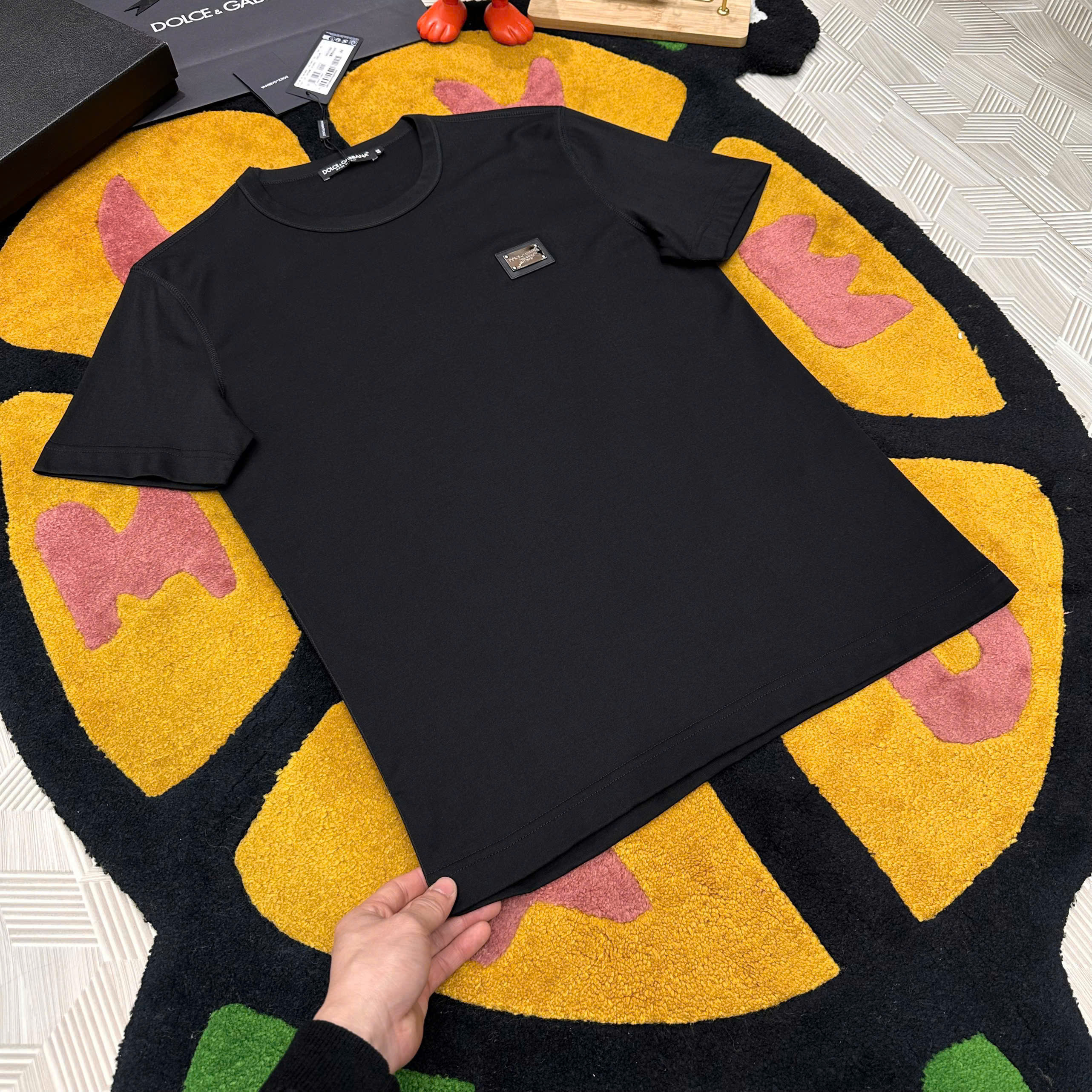 Áo phông T shirt Dolce Gabbana DG basic tag vuông ngực Like Auth S-XL MK