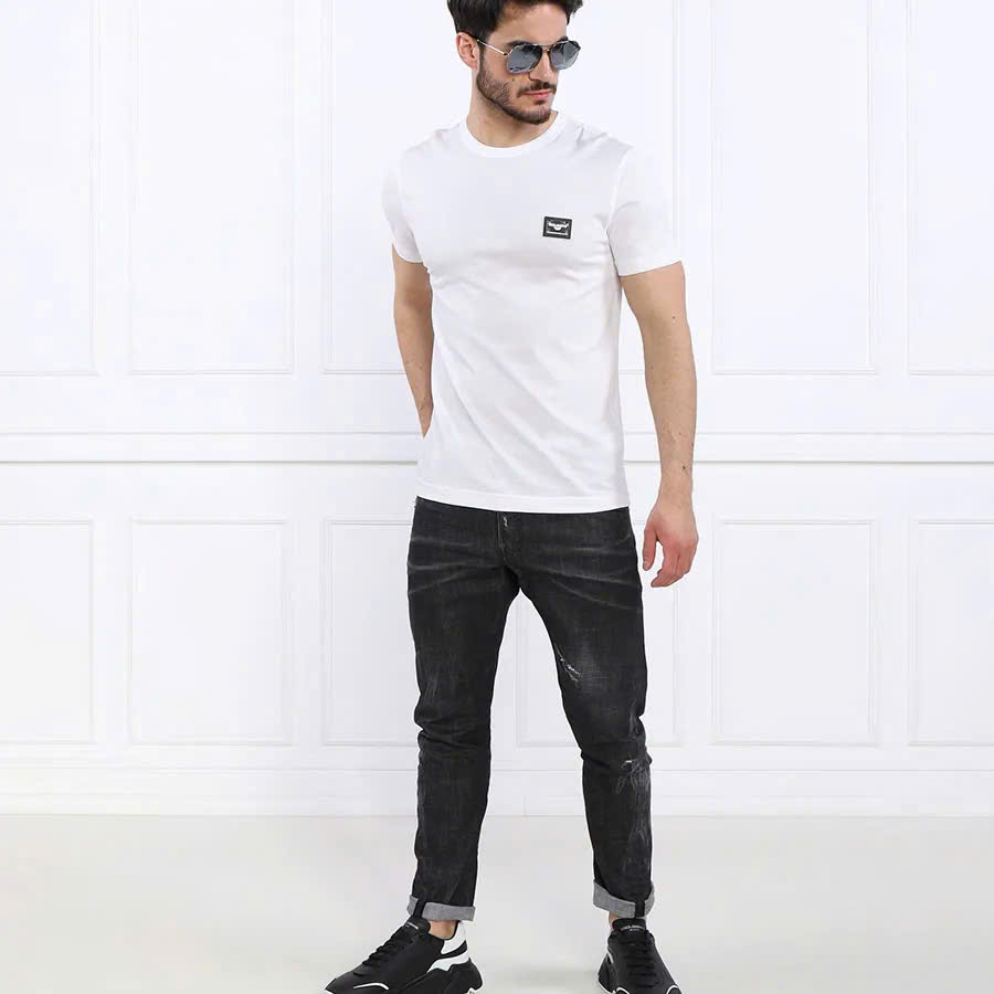 Áo phông T shirt Dolce Gabbana DG basic tag vuông ngực Like Auth S-XL MK