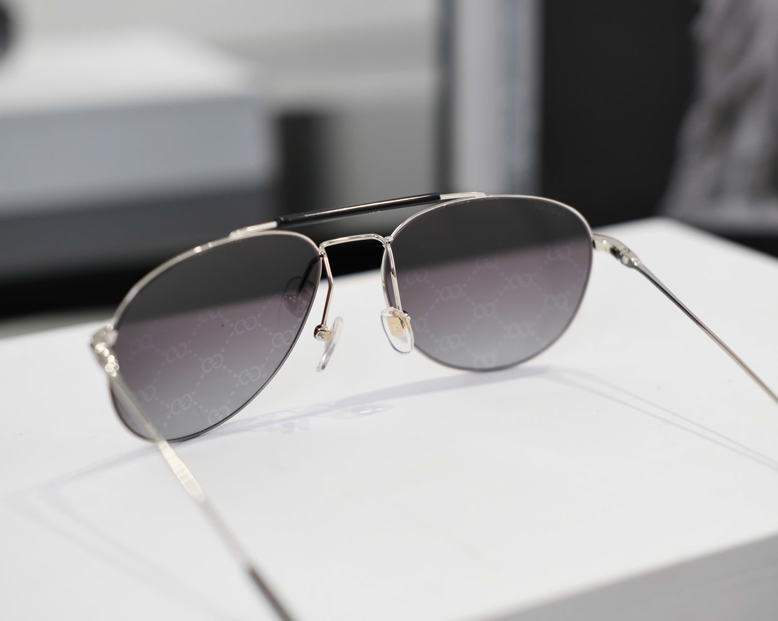 Kính mắt thời trang Gucci GC logo full gọng Đen Like Auth DDT