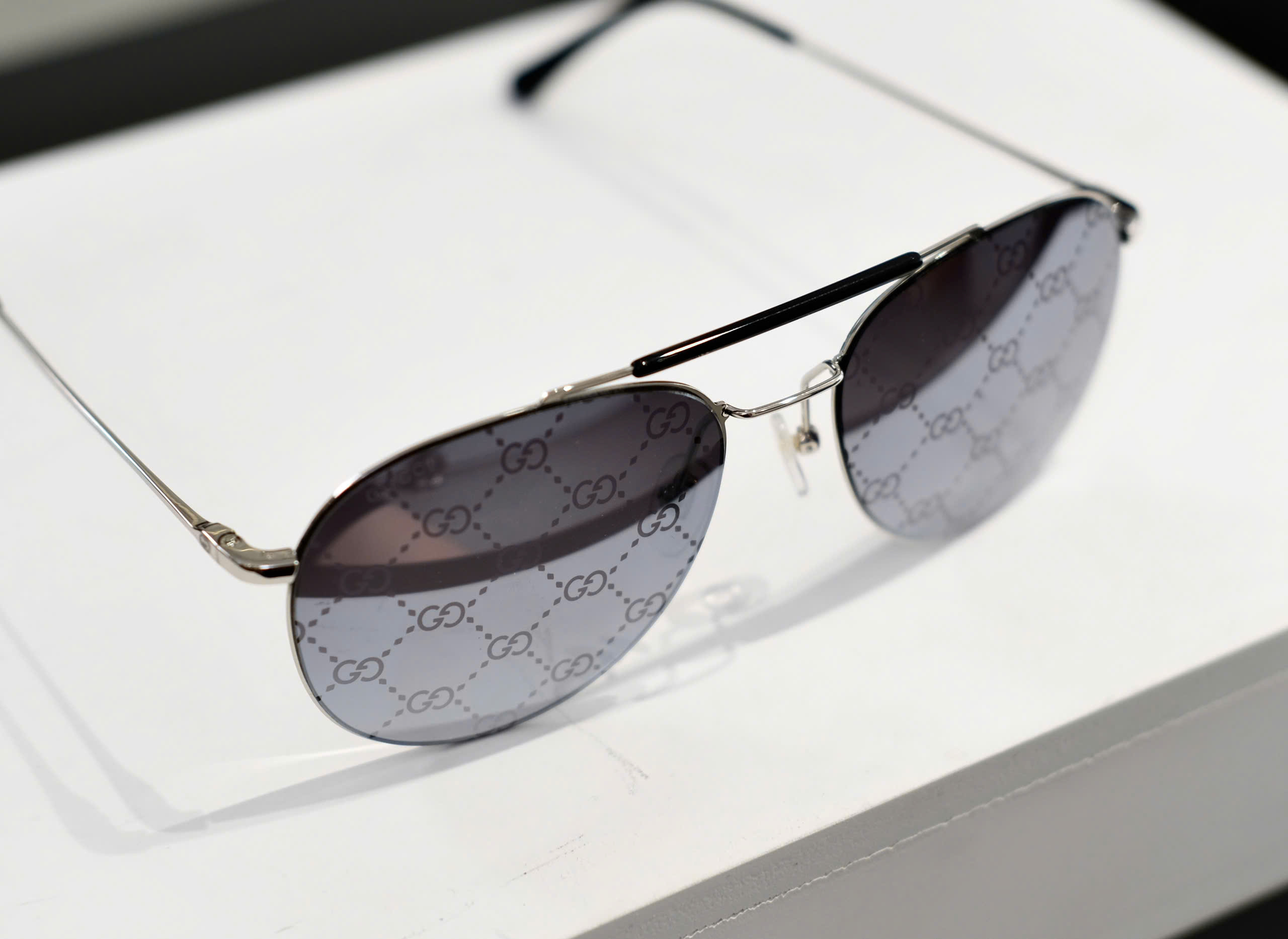 Kính mắt thời trang Gucci GC logo full gọng Đen Like Auth DDT