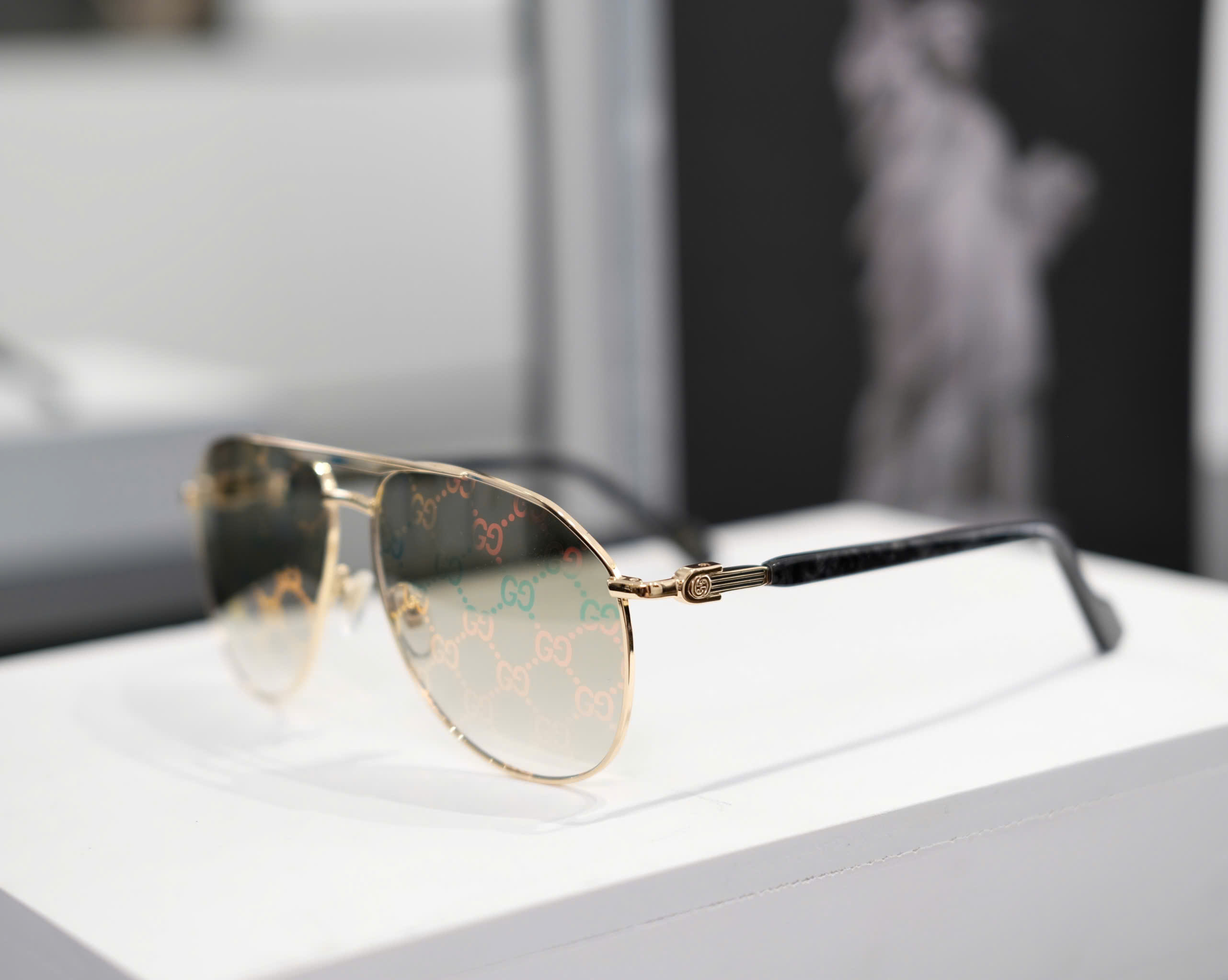 Kính mắt thời trang Gucci GC logo full gọng Vàng Like Auth DDT
