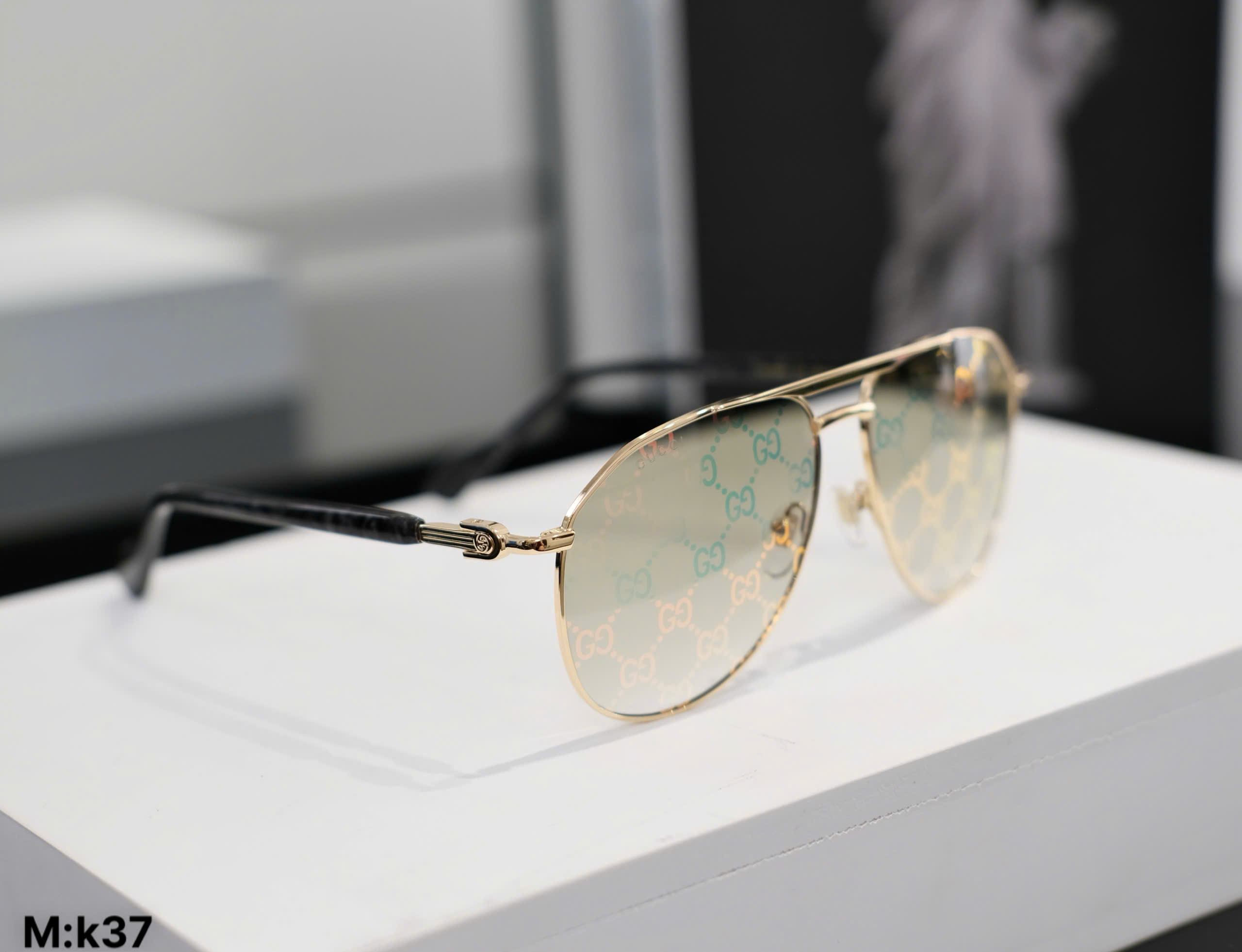 Kính mắt thời trang Gucci GC logo full gọng Vàng Like Auth DDT