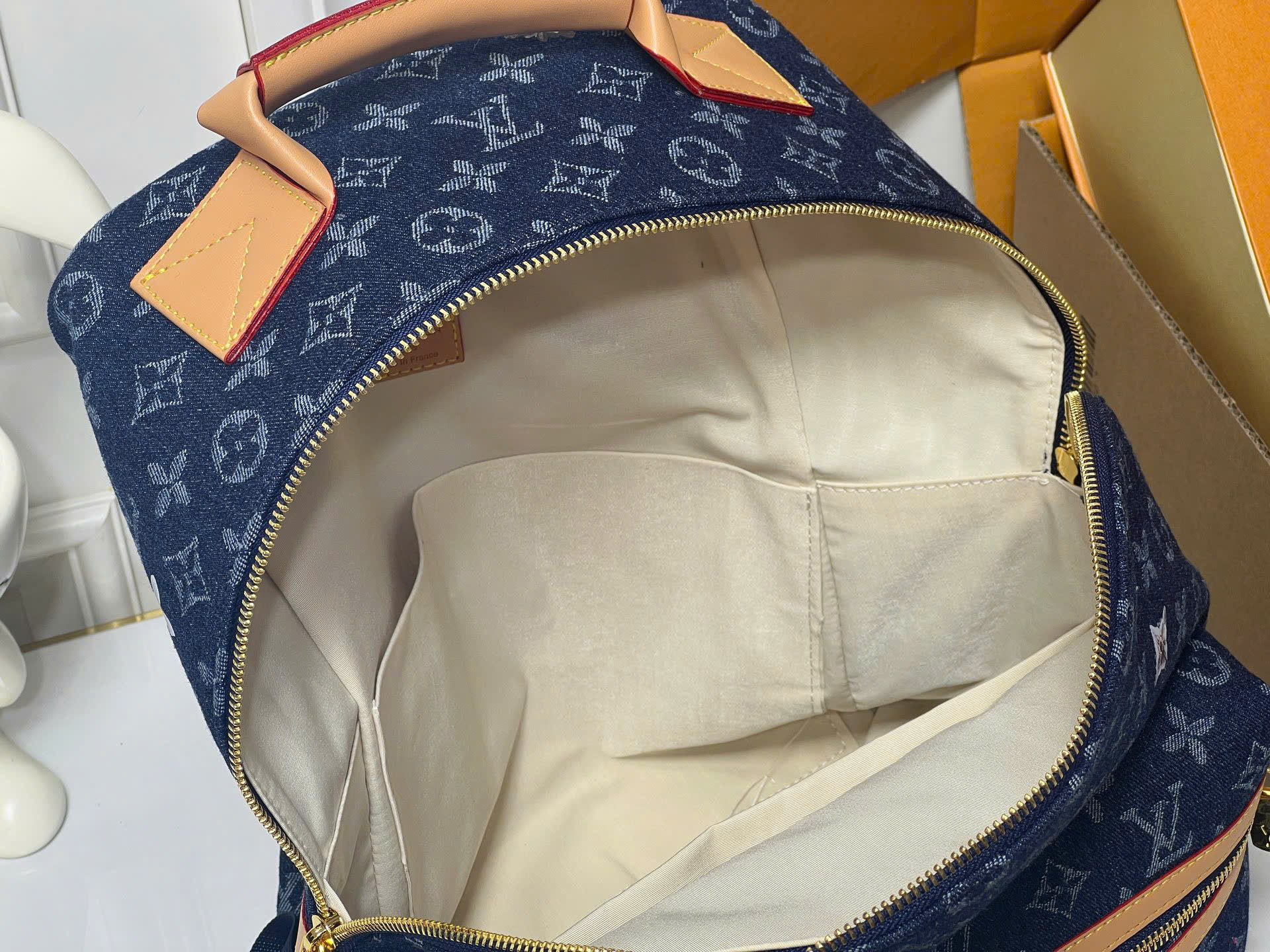 Balo Louis Vuitton LV Discovery Backpack PM Denim monogram Xanh Than 38x29x20 PLD