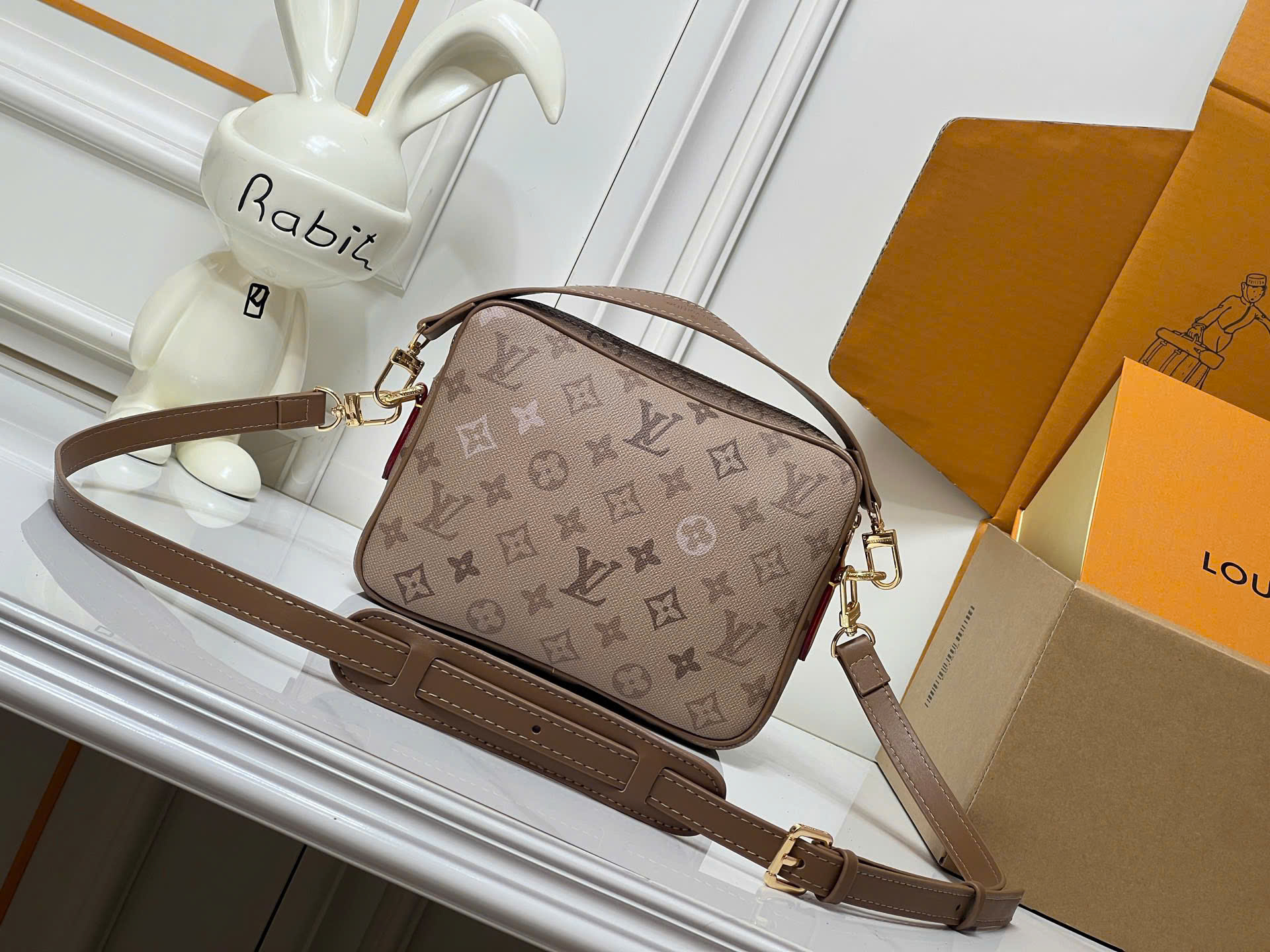 Túi đeo chéo Louis Vuitton Bag LV Monogram Archive Xanh Rêu Like Auth 25x18x11 PLD