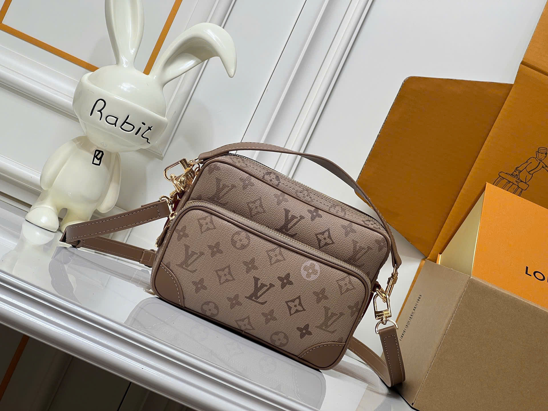 Túi đeo chéo Louis Vuitton Bag LV Monogram Archive Xanh Rêu Like Auth 25x18x11 PLD