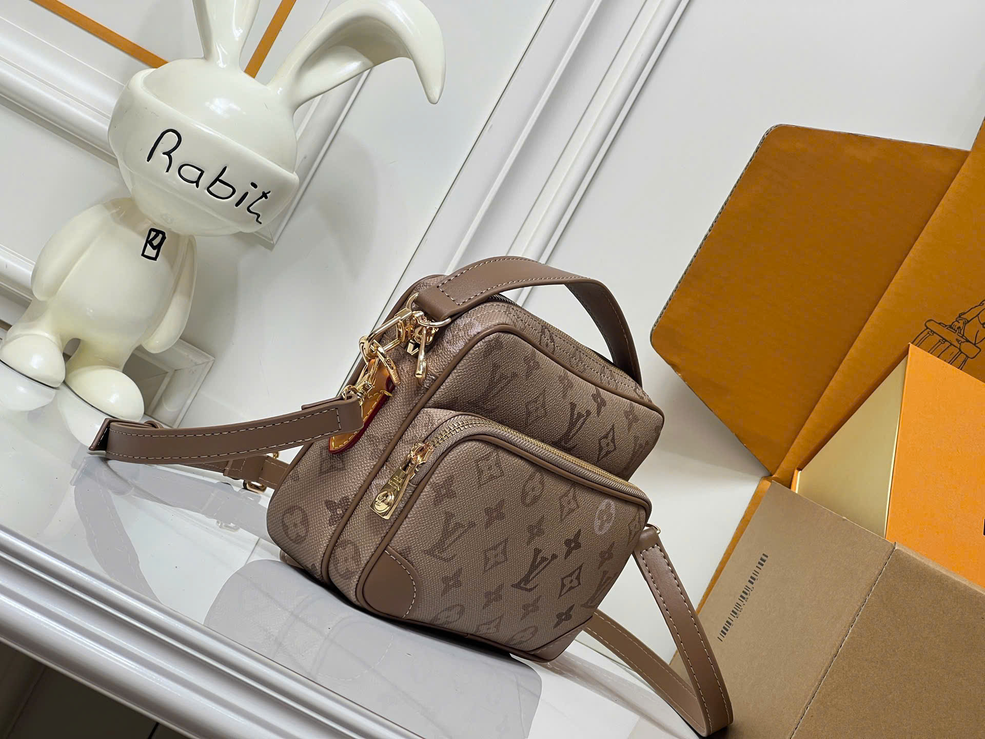 Túi đeo chéo Louis Vuitton Bag LV Monogram Archive Xanh Rêu Like Auth 25x18x11 PLD