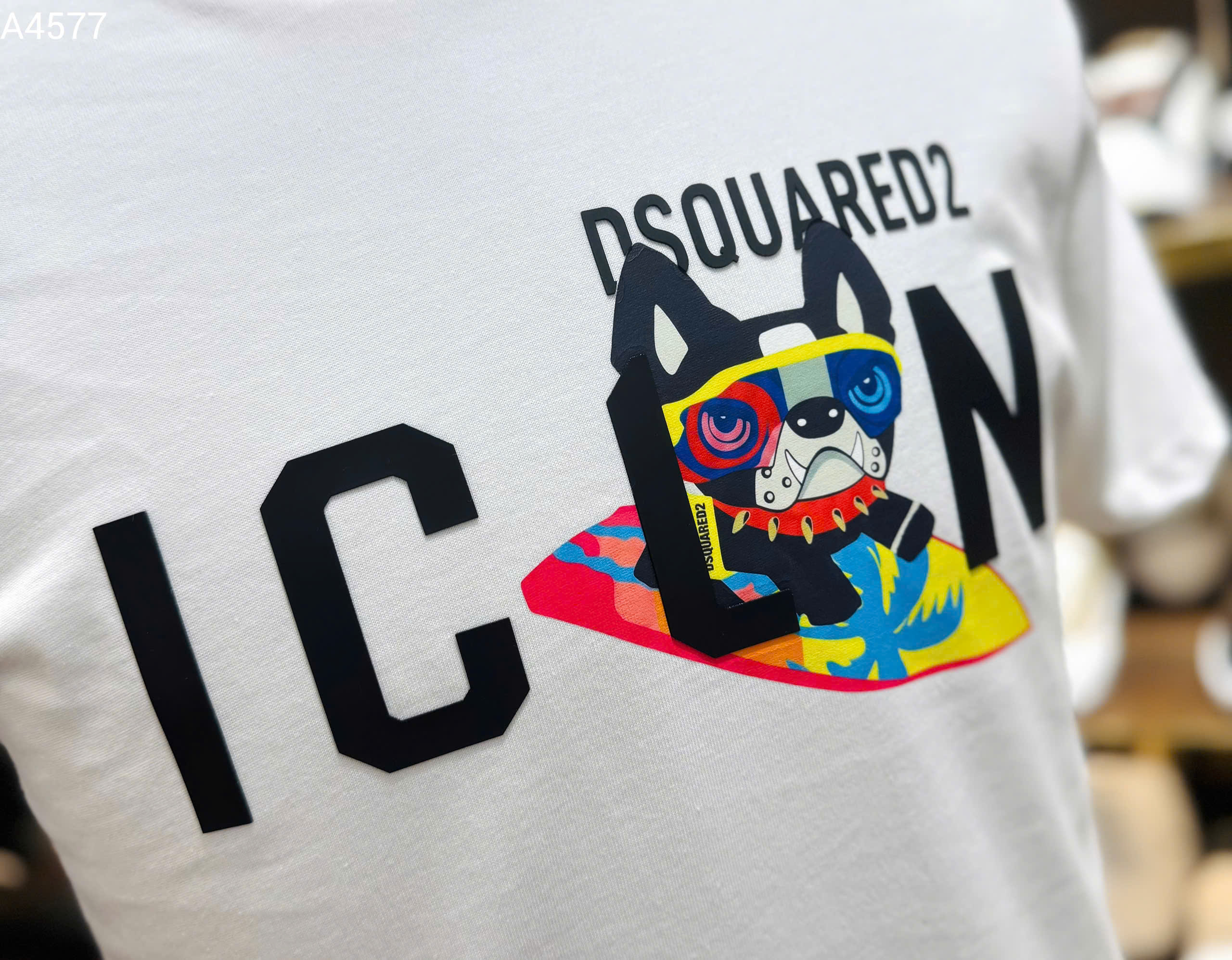 Áo phông T shirt Dsquared2 DSQ icon Cún lướt ván Like Auth 44-50 MK