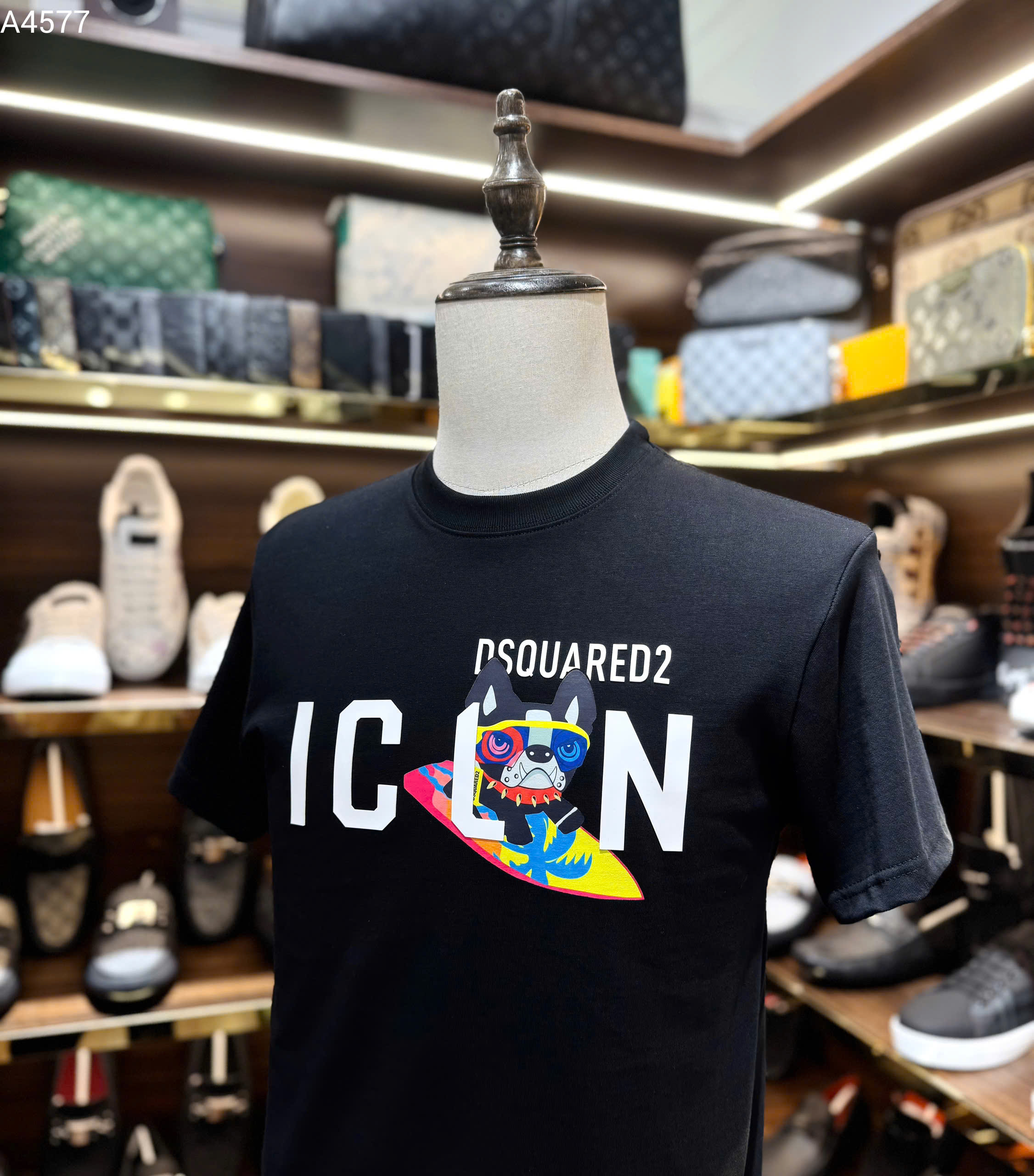 Áo phông T shirt Dsquared2 DSQ icon Cún lướt ván Like Auth 44-50 MK