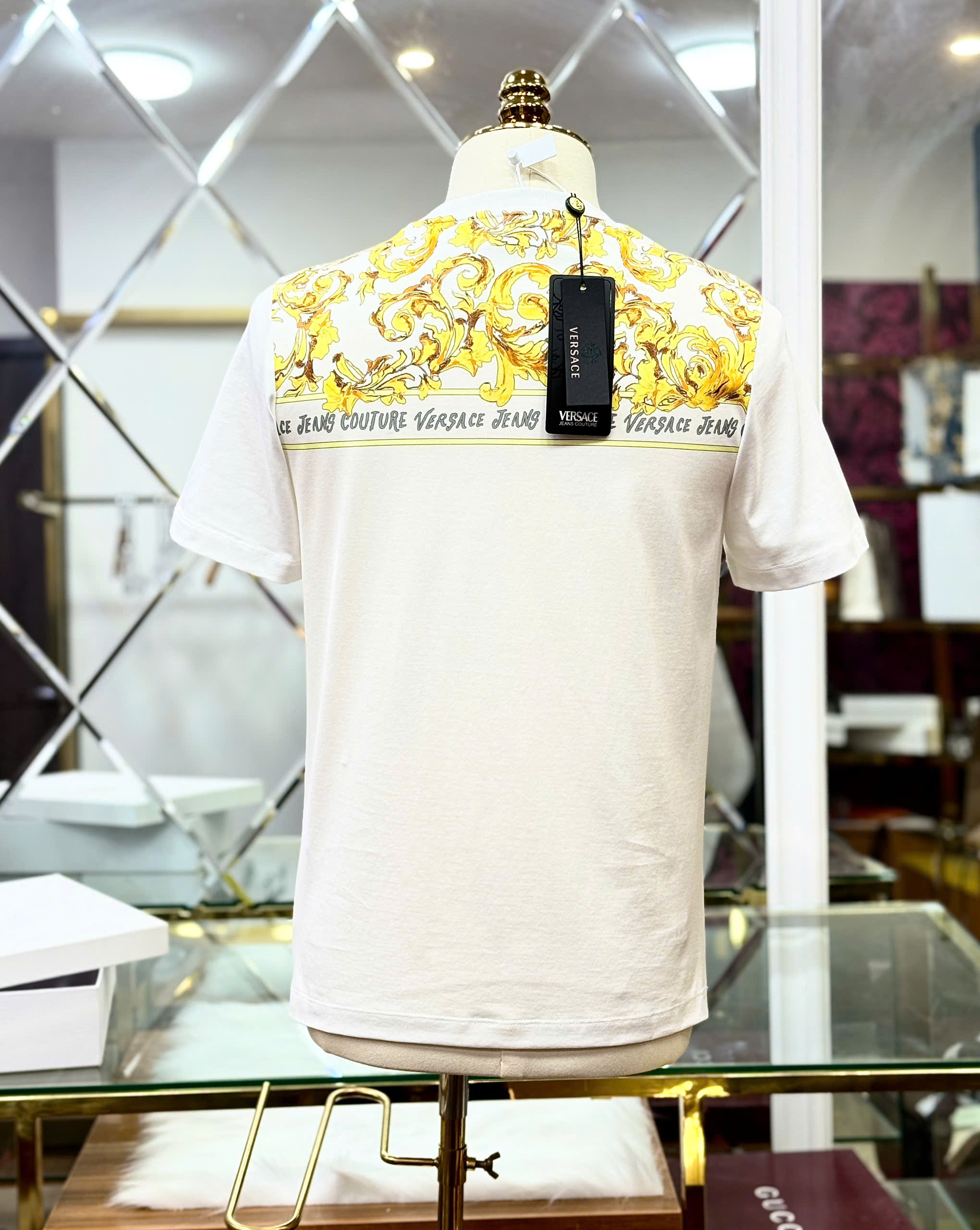 Áo phông T shirt Versace VS họa tiết mặt quỷ Like Auth 46-50 CD