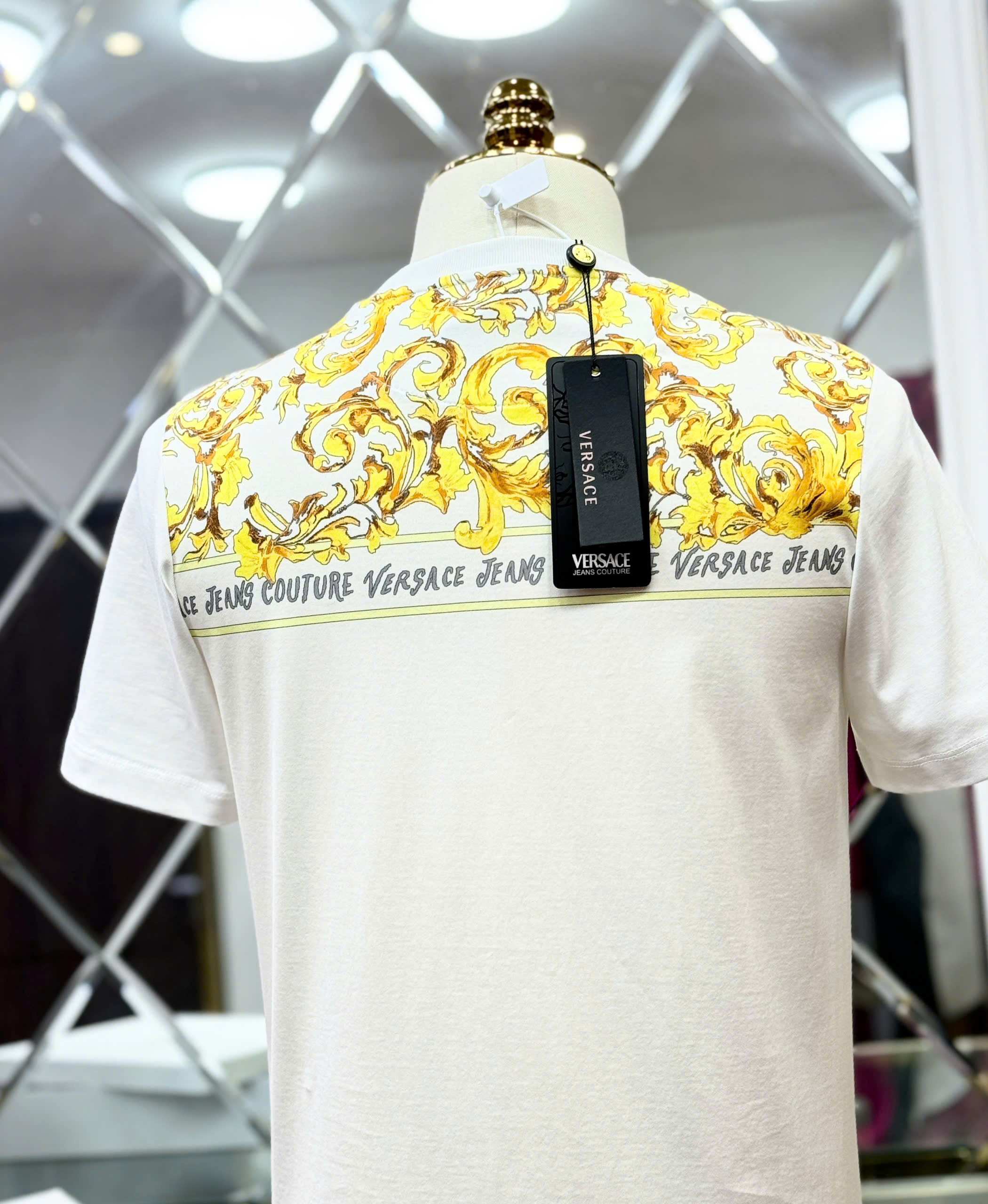 Áo phông T shirt Versace VS họa tiết mặt quỷ Like Auth 46-50 CD