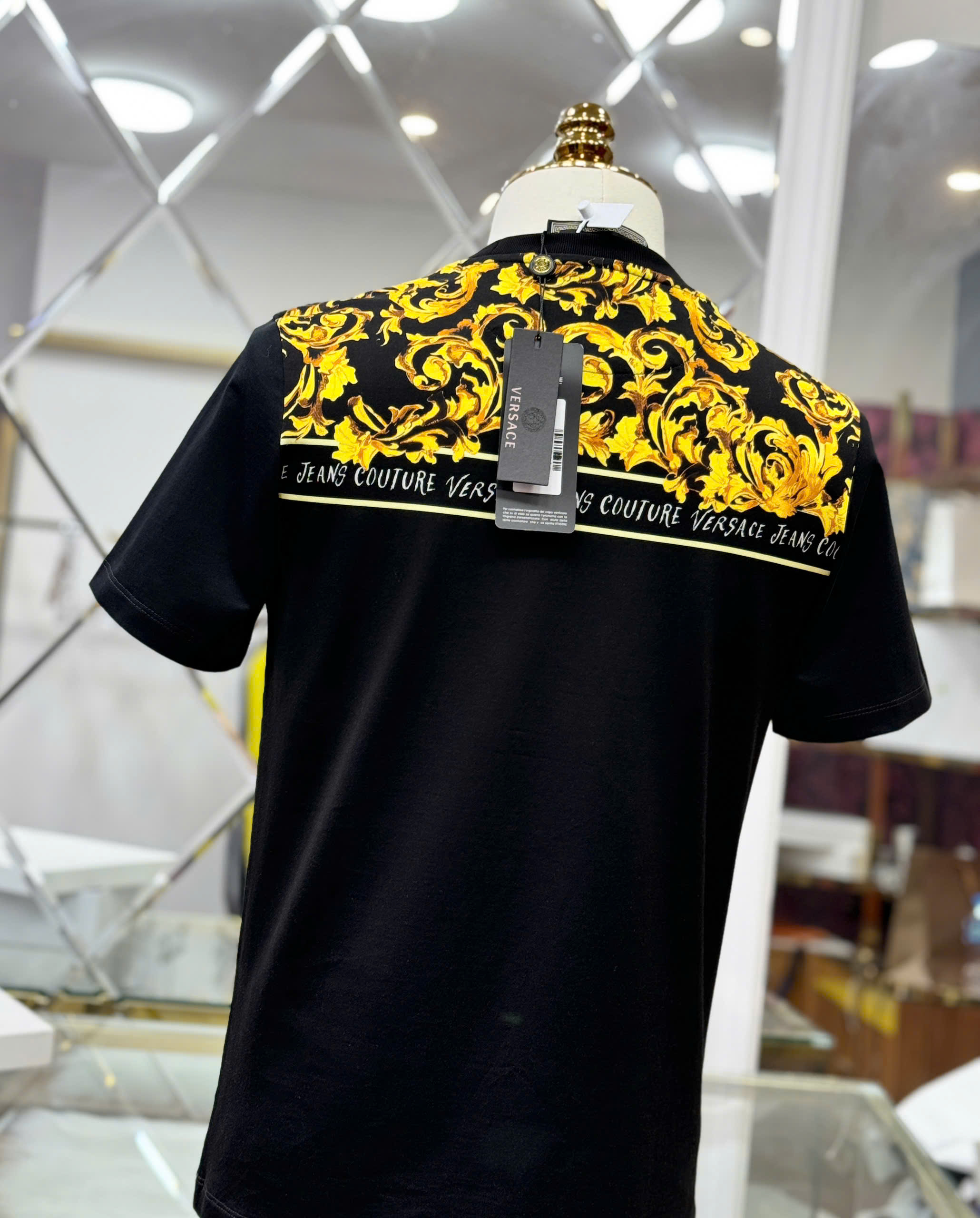 Áo phông T shirt Versace VS họa tiết mặt quỷ Like Auth 46-50 CD