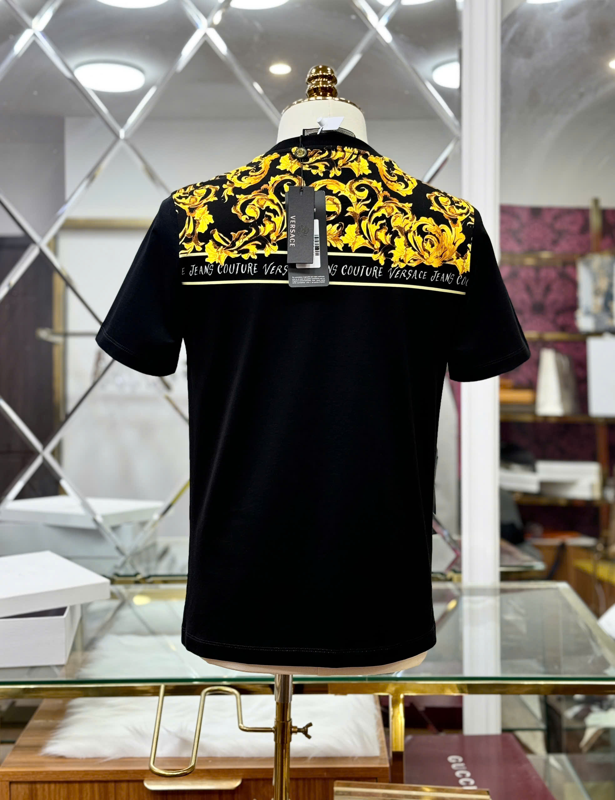 Áo phông T shirt Versace VS họa tiết mặt quỷ Like Auth 46-50 CD