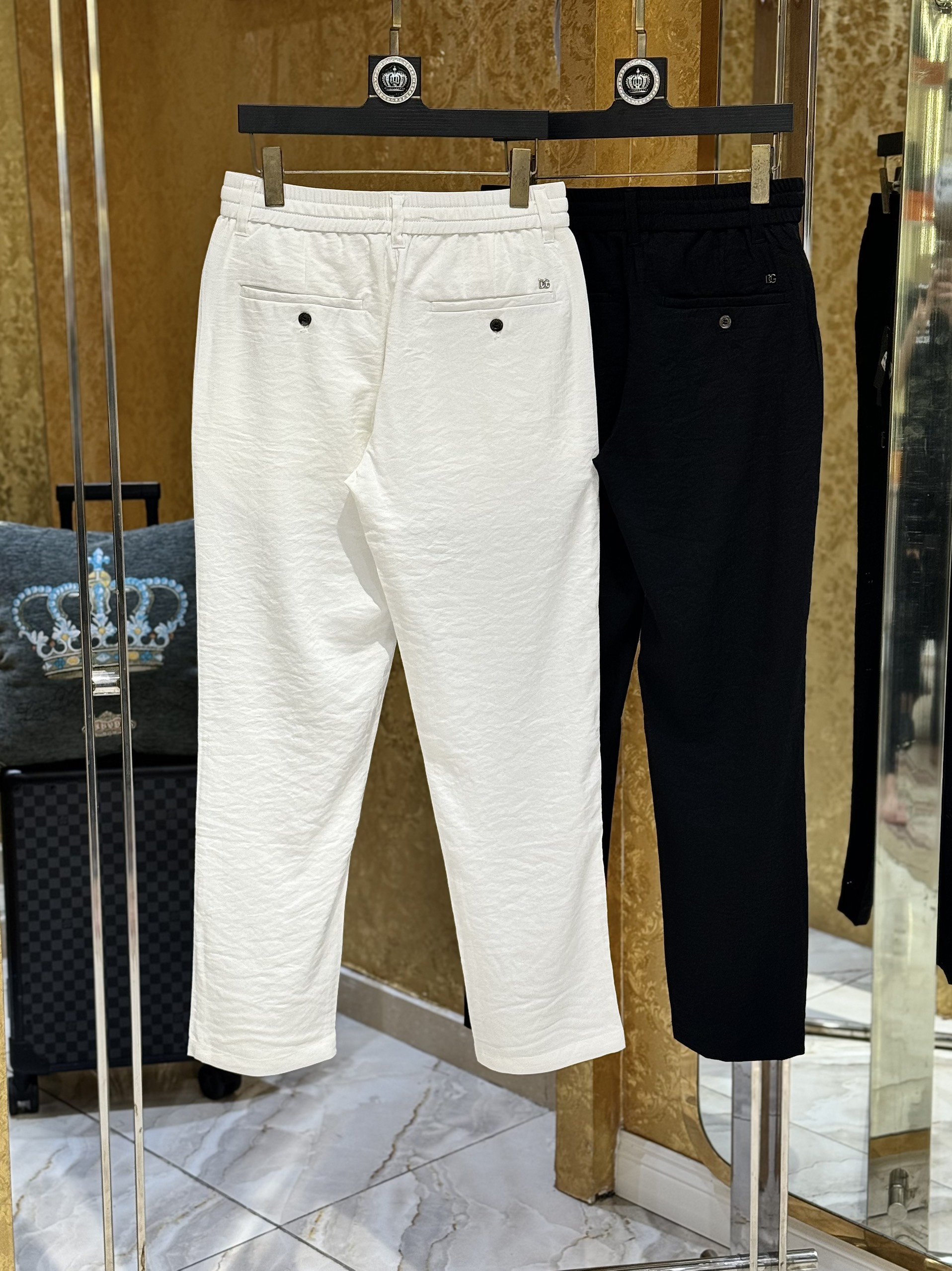 Quần đũi dài Dolce Gabbana DG trơn Like Auth 1-1 on web CD