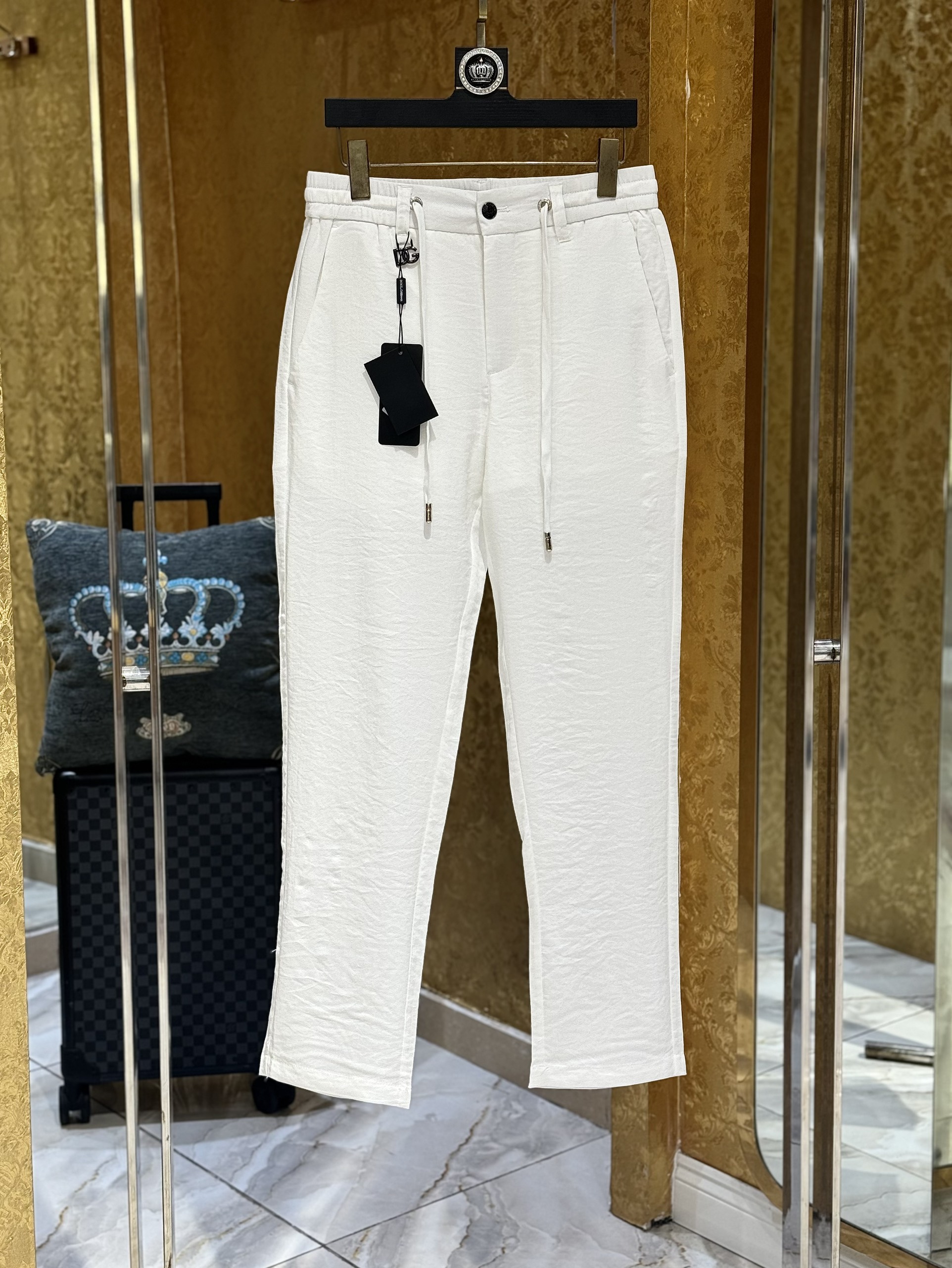 Quần đũi dài Dolce Gabbana DG trơn Like Auth 1-1 on web CD