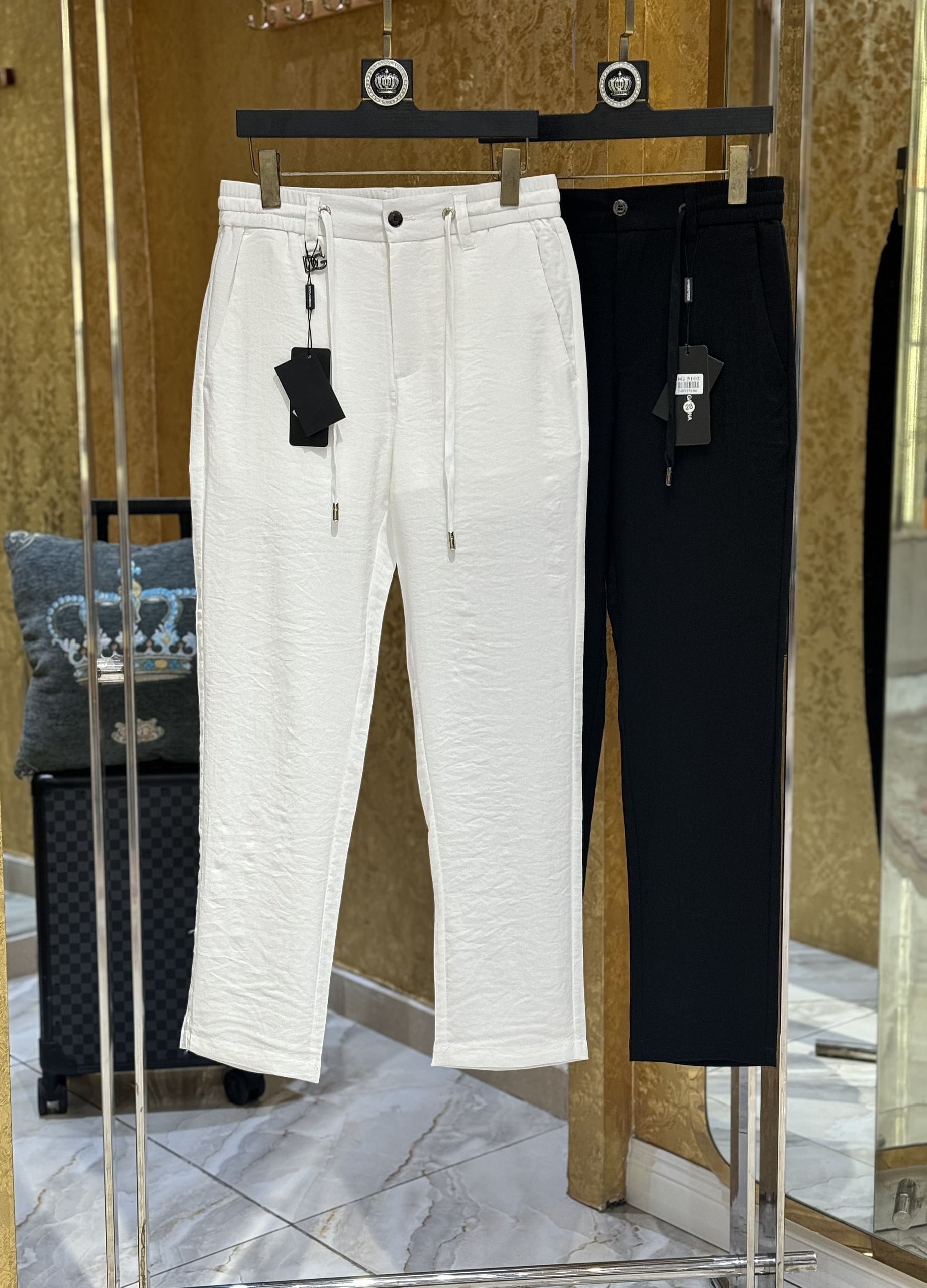 Quần đũi dài Dolce Gabbana DG trơn Like Auth 1-1 on web CD