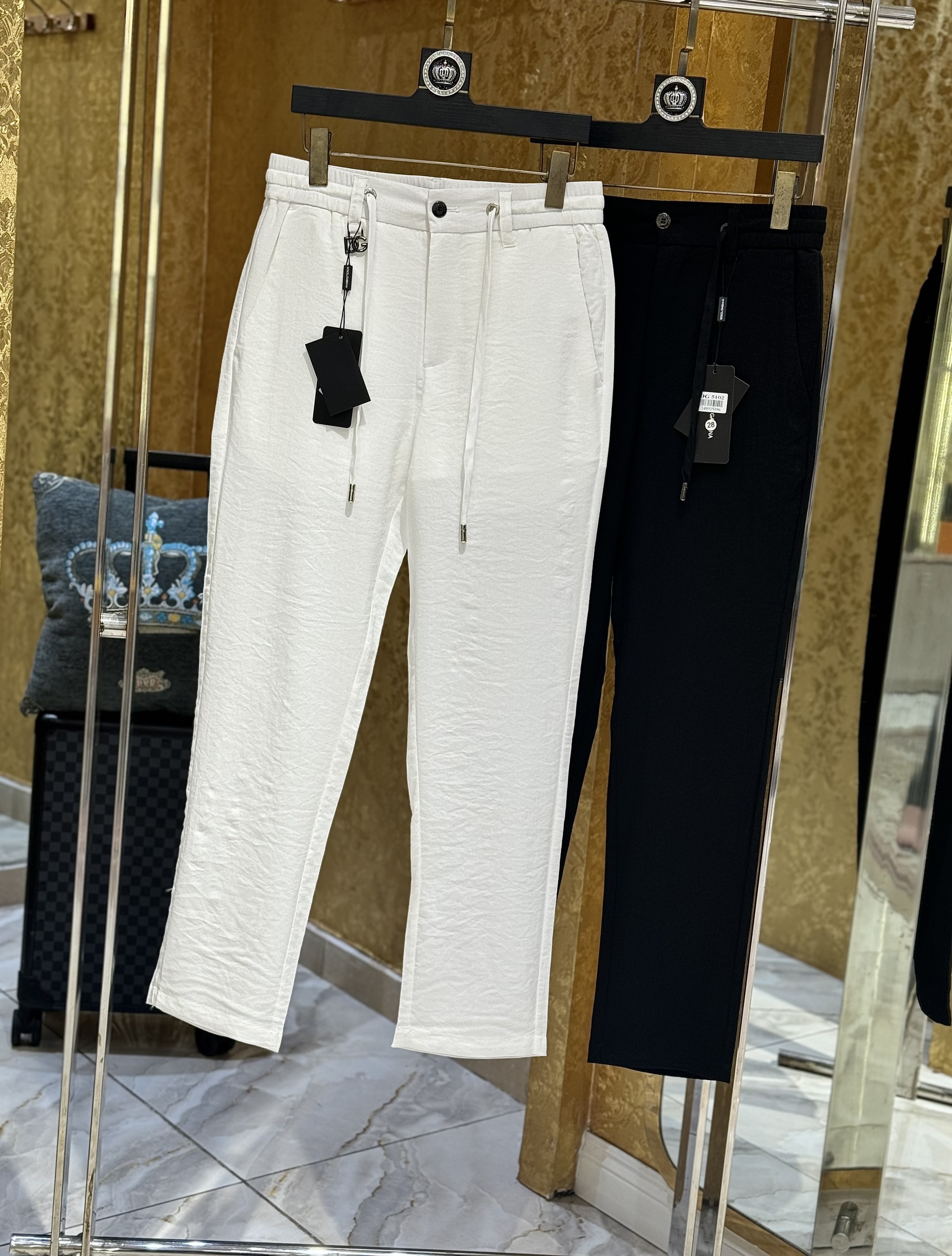 Quần đũi dài Dolce Gabbana DG trơn Like Auth 1-1 on web CD