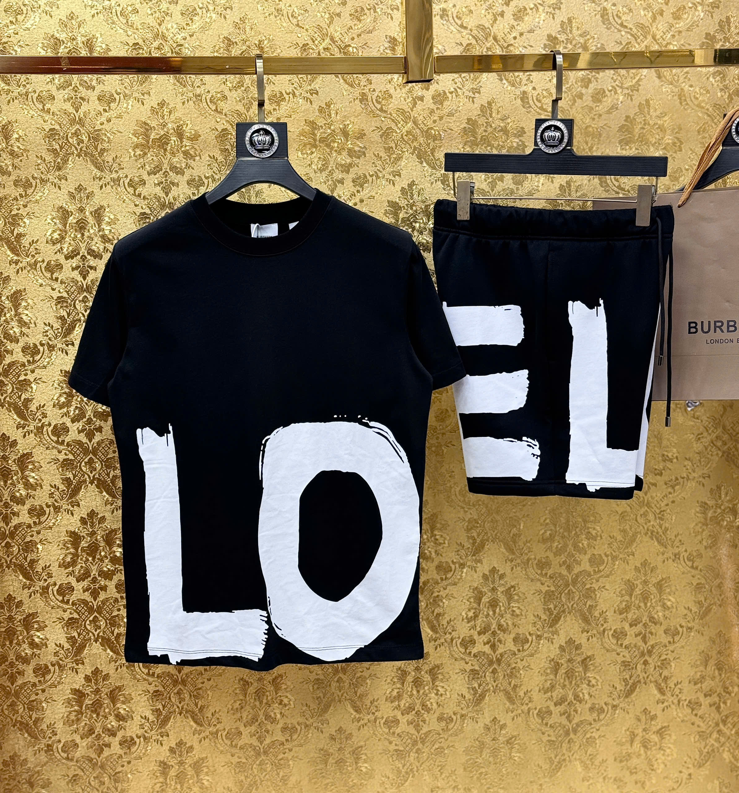 Set bộ hè Burberry BBR Love logo to Like Auth S-XL CD