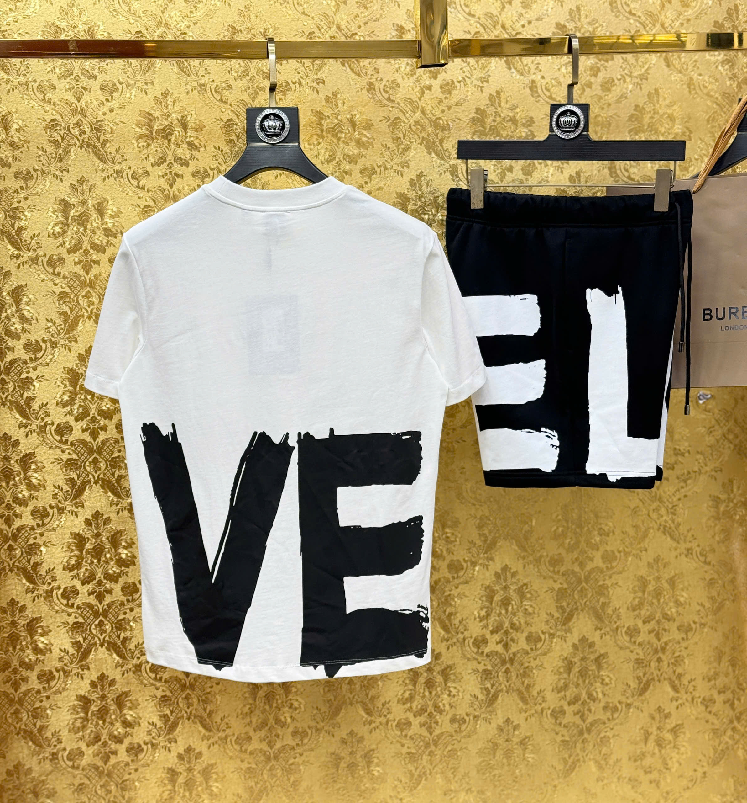 Set bộ hè Burberry BBR Love logo to Like Auth S-XL CD