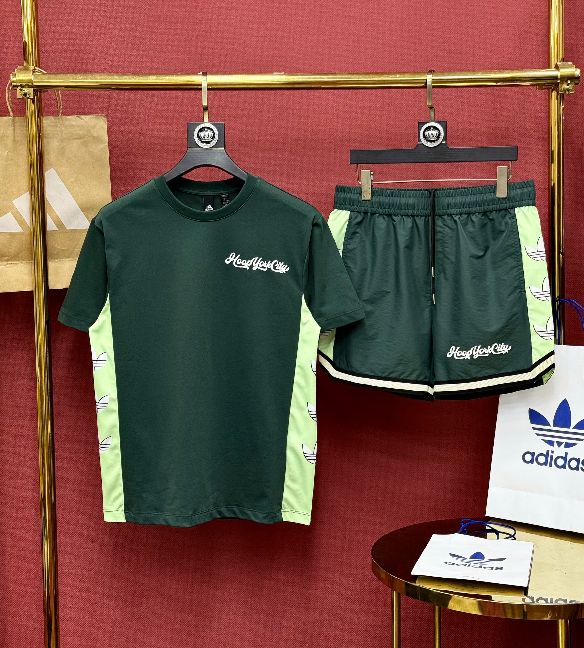 Set bộ thể thao hè Adidas Hoop York City 2026 Like Auth S-L CD