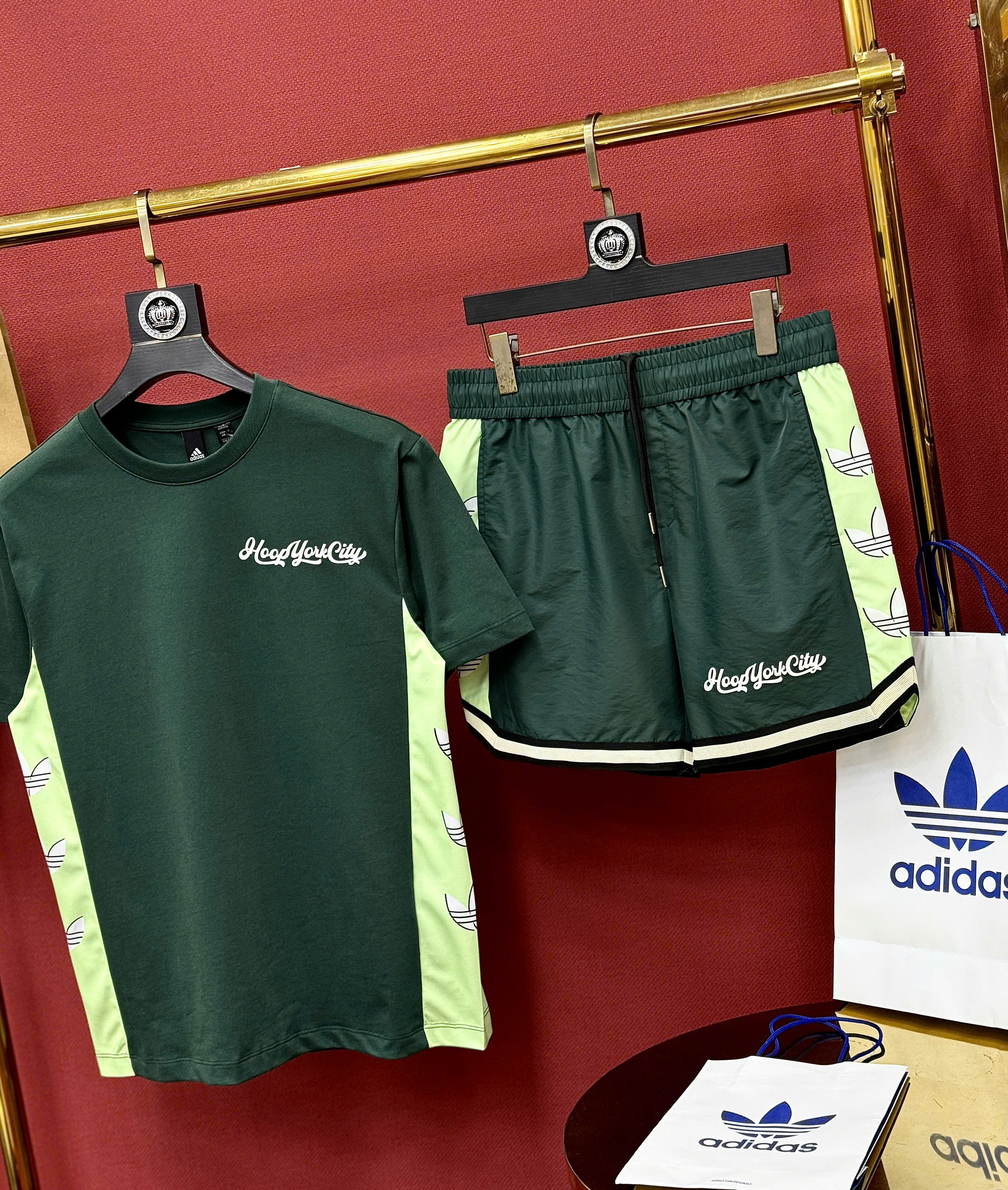 Set bộ thể thao hè Adidas Hoop York City 2026 Like Auth S-L CD