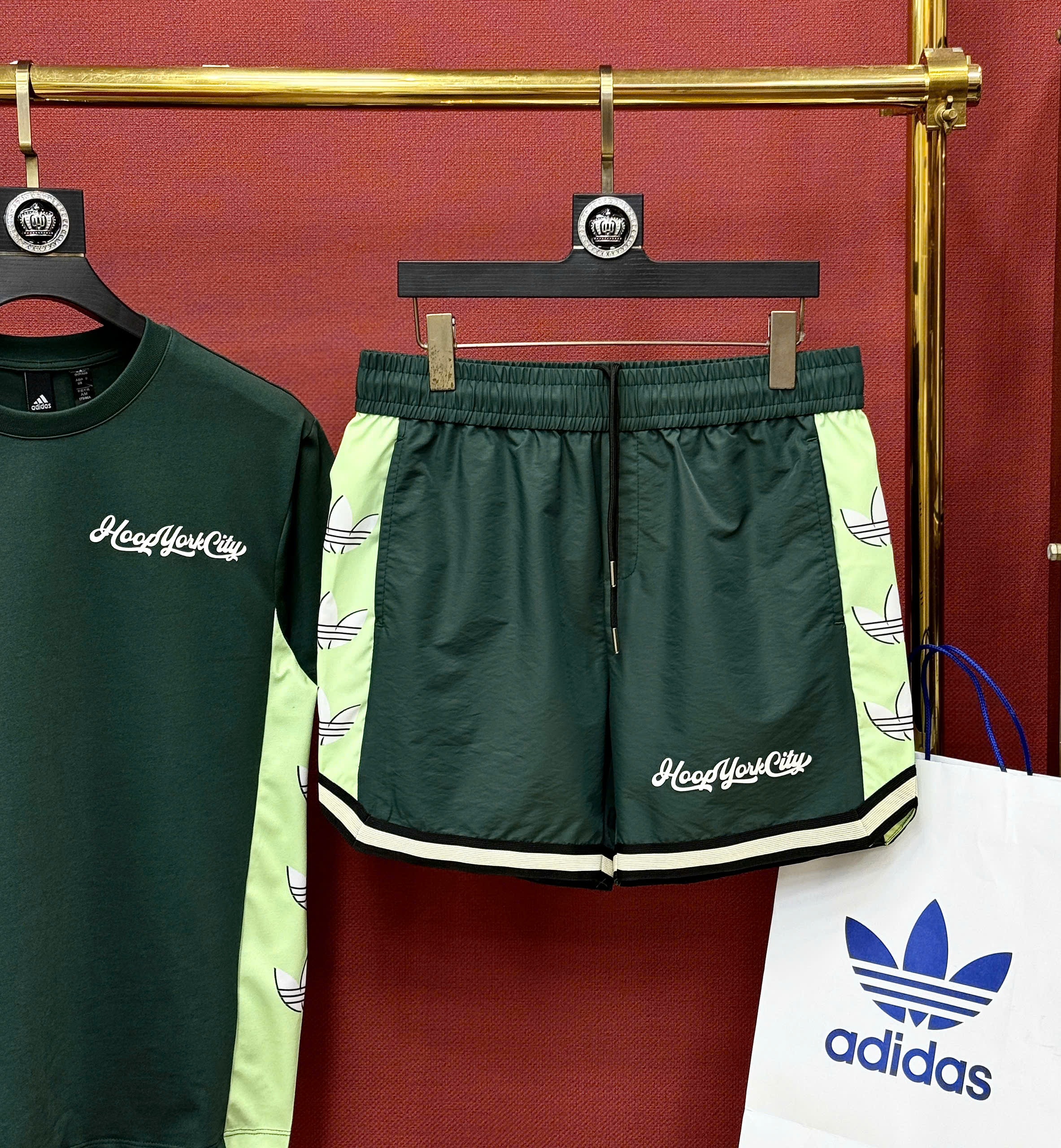 Set bộ thể thao hè Adidas Hoop York City 2026 Like Auth S-L CD