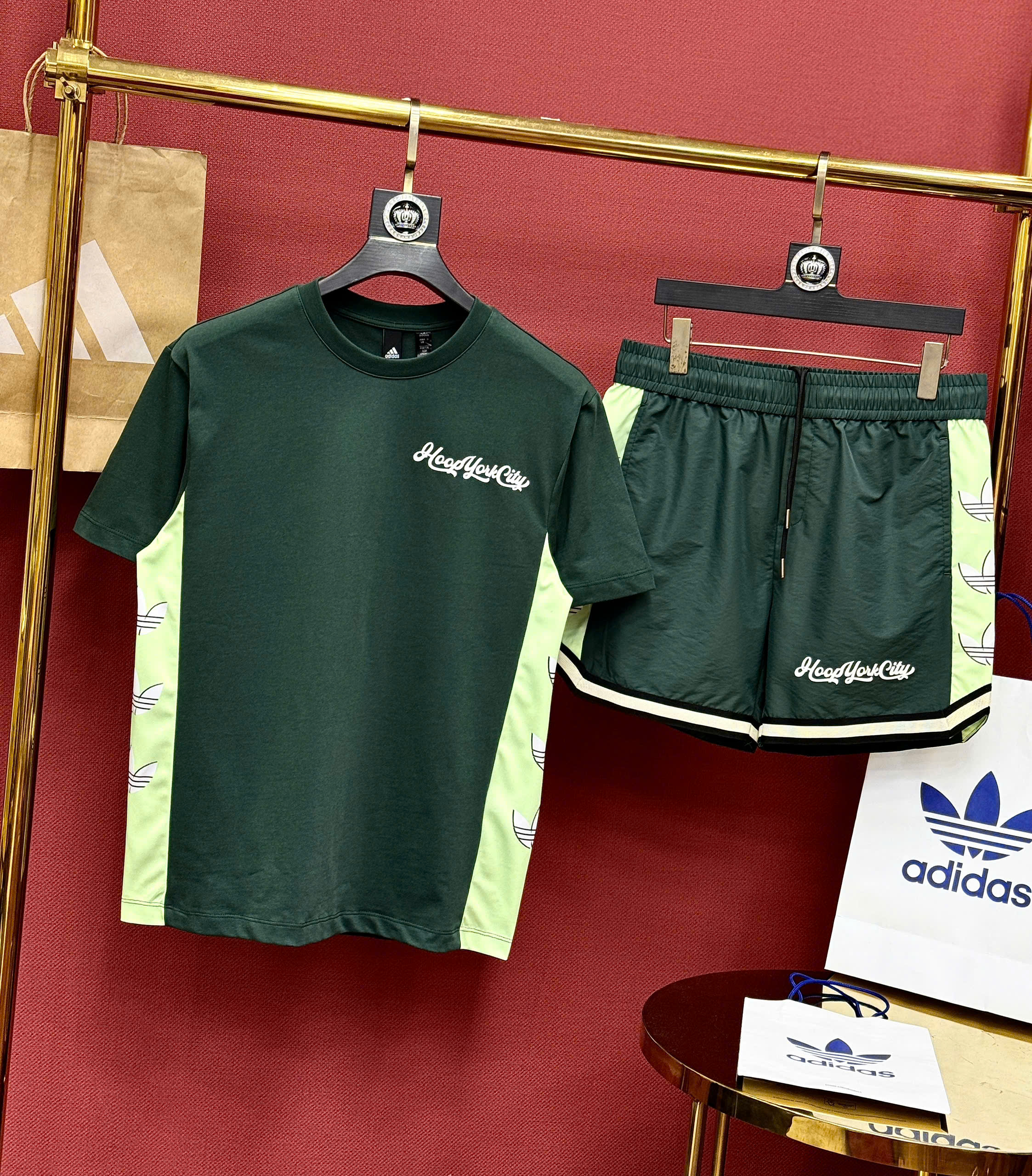 Set bộ thể thao hè Adidas Hoop York City 2026 Like Auth S-L CD