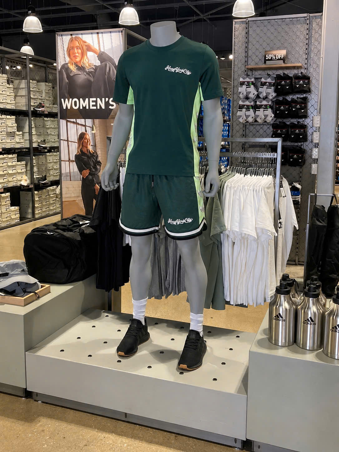 Set bộ thể thao hè Adidas Hoop York City 2026 Like Auth S-L CD