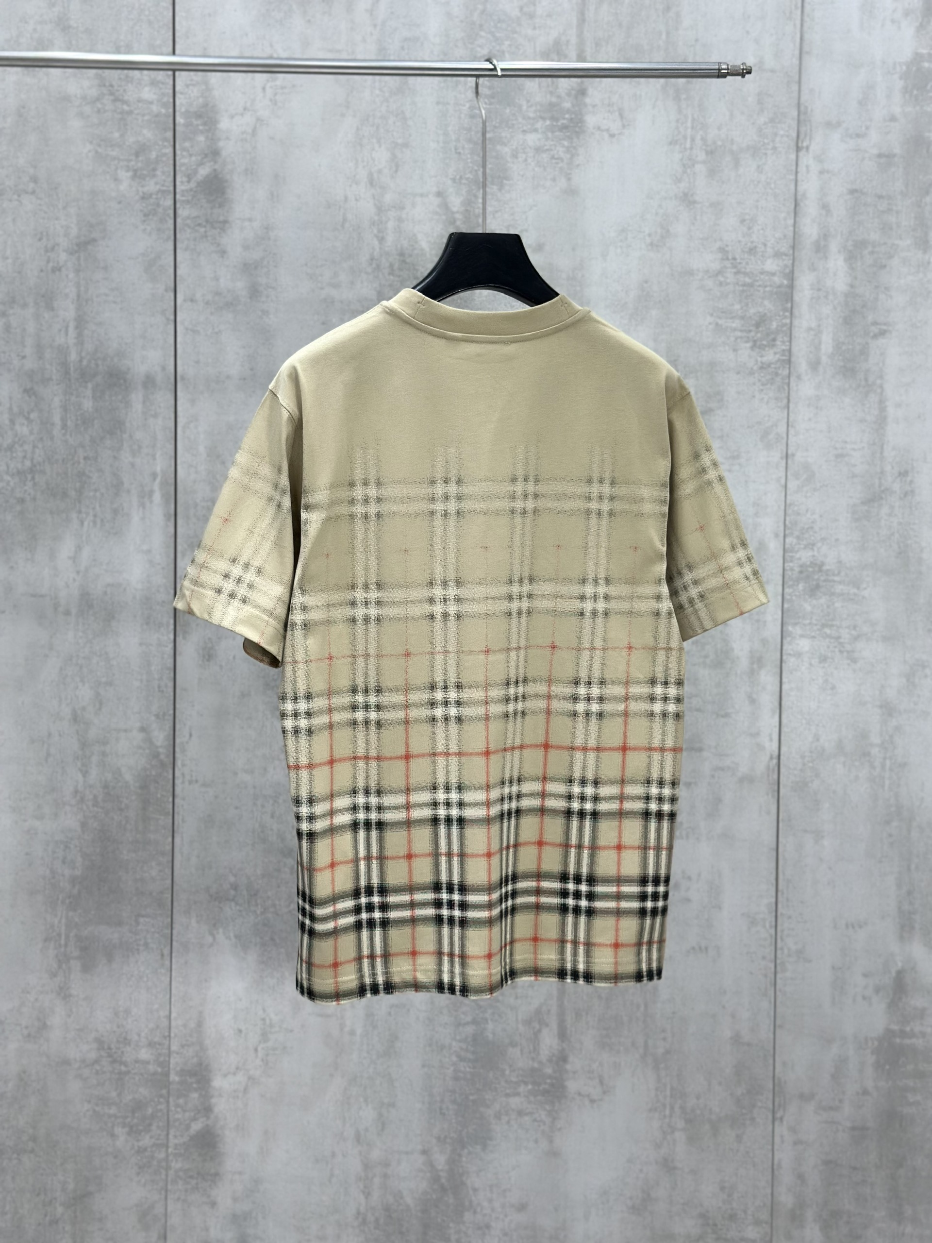 Áo phông T shirt Burberry BBR Nâu kẻ sọc Đen mờ Like Auth XS-M VTN