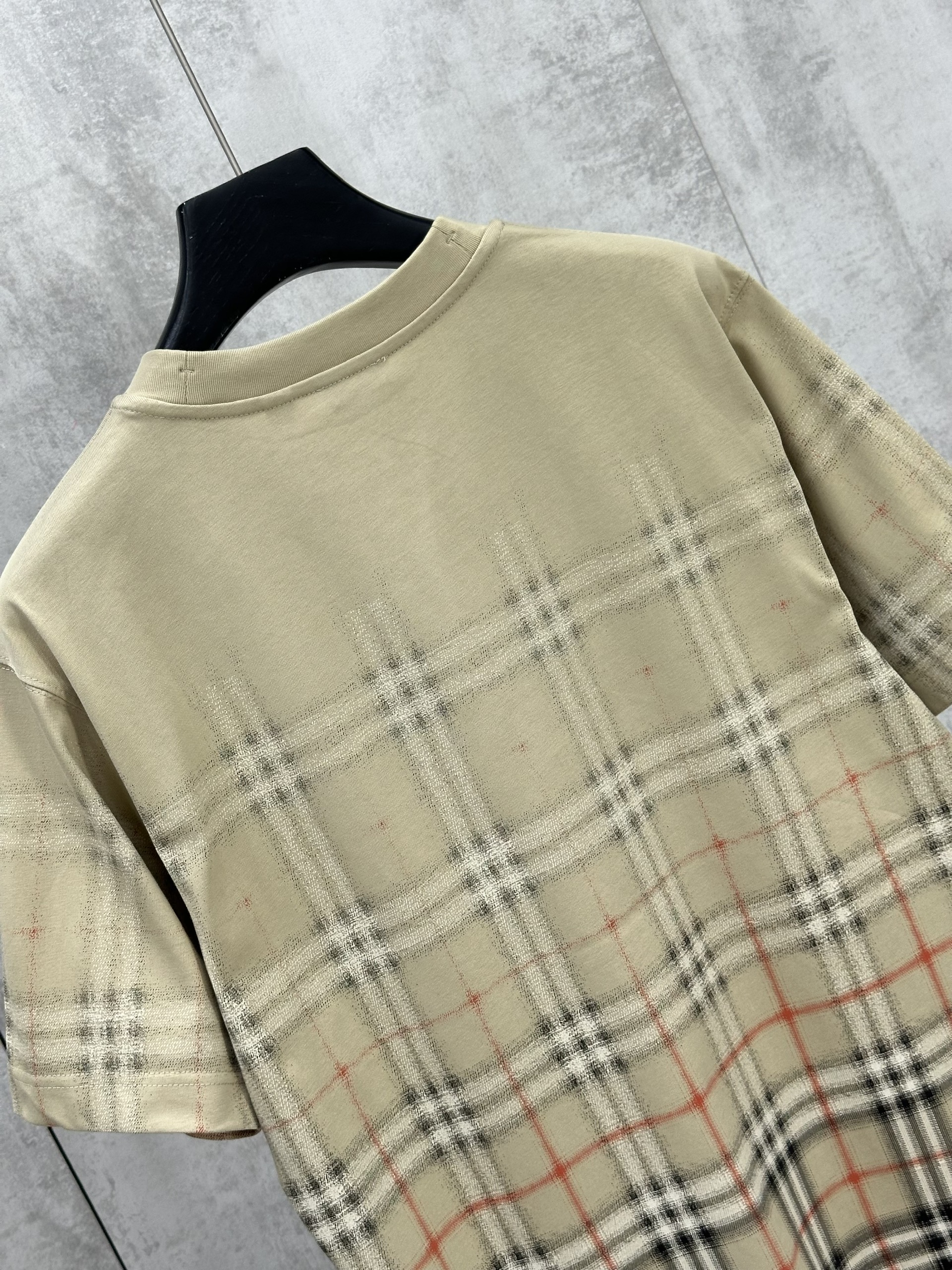 Áo phông T shirt Burberry BBR Nâu kẻ sọc Đen mờ Like Auth XS-M VTN