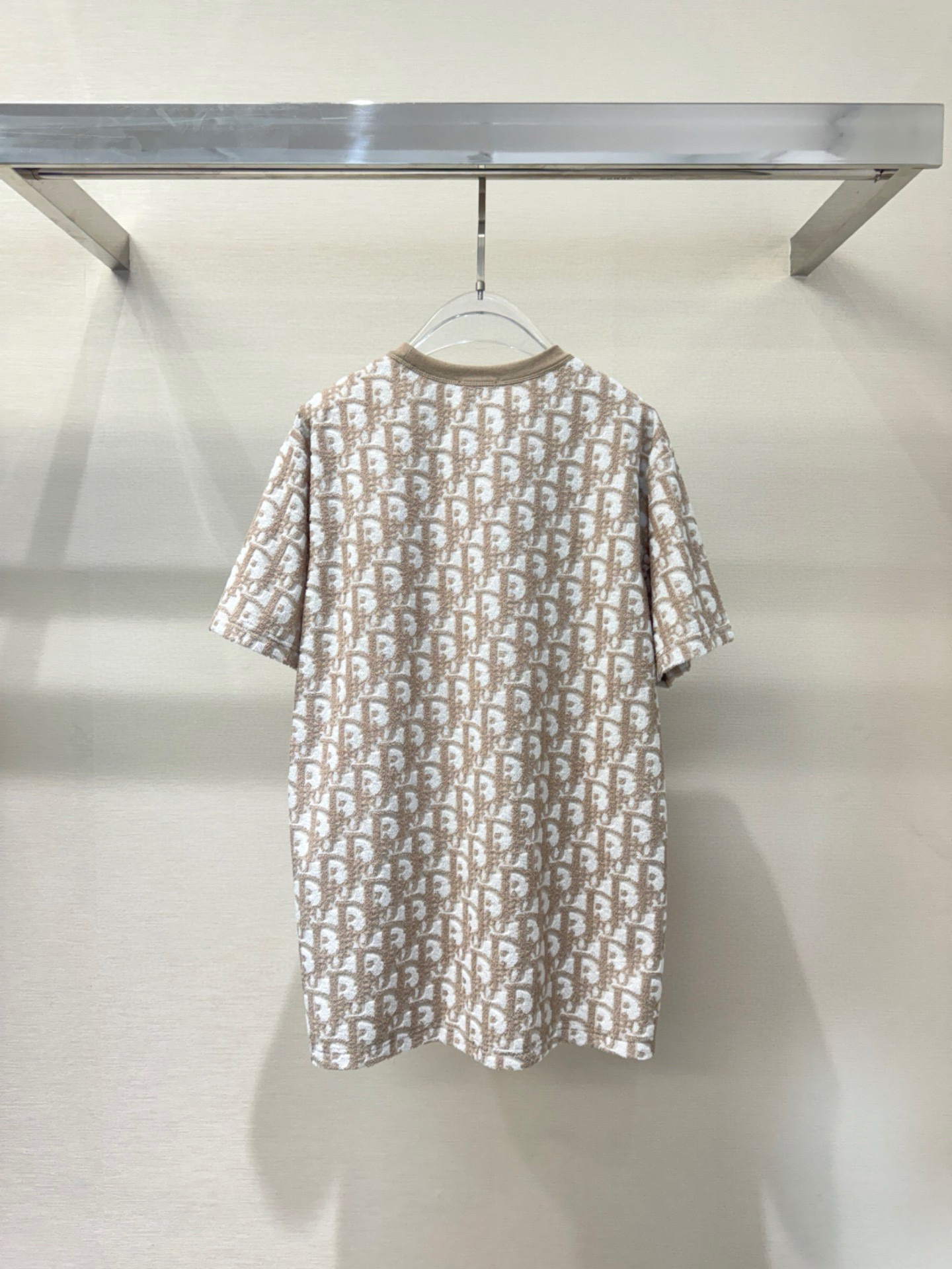 Áo phông T shirt len Dior CD họa tiết Obique full bo cổ Like Auth S-L VTN