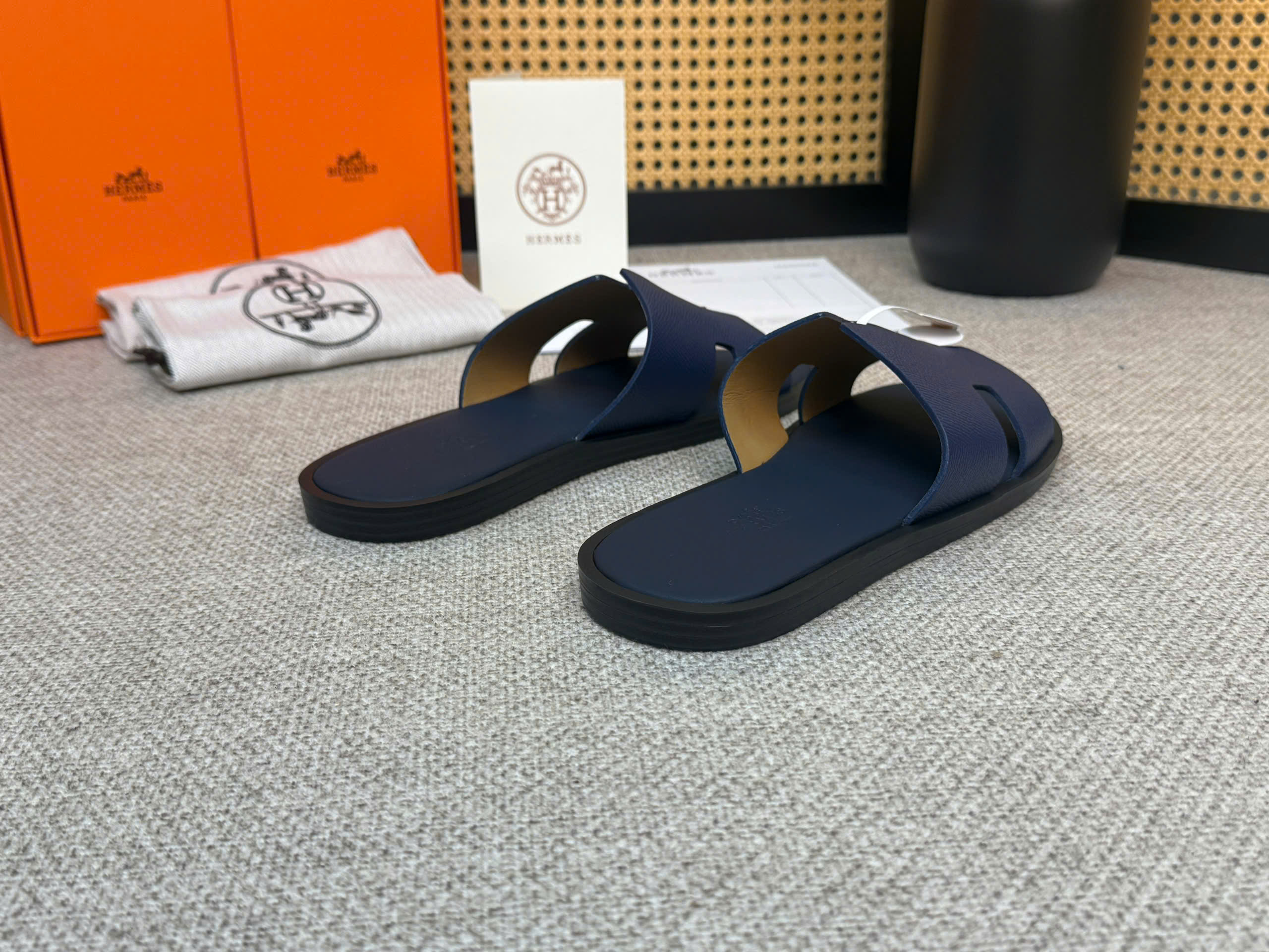 Dép lê Hermes HM Xanh Than full Like Auth 1-1 on web 38-43 VTN