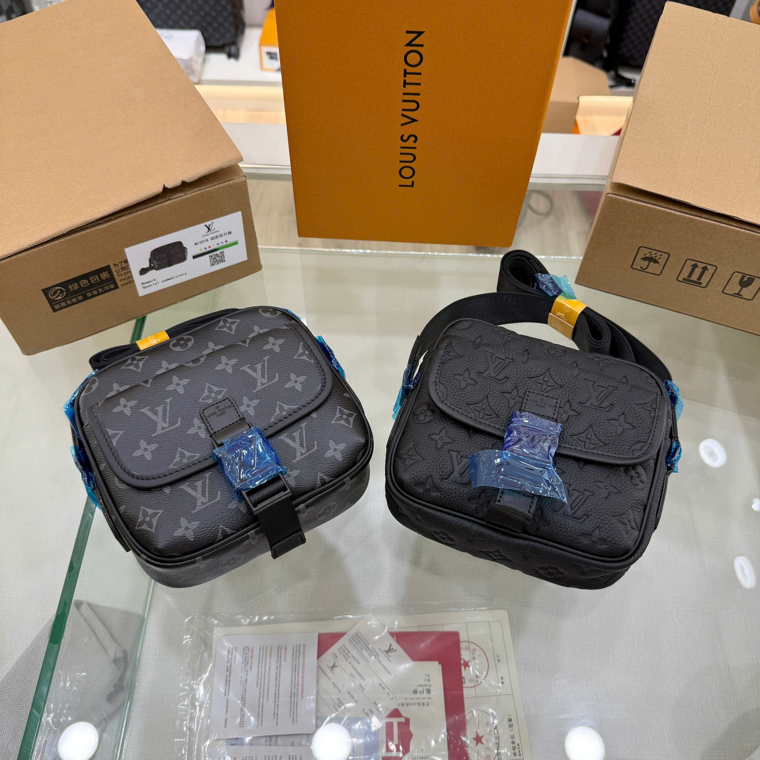 Túi đeo chéo Louis Vuitton LV Getaway Messenger monogram Bag da bò Like Auth 18x17x8 VTN