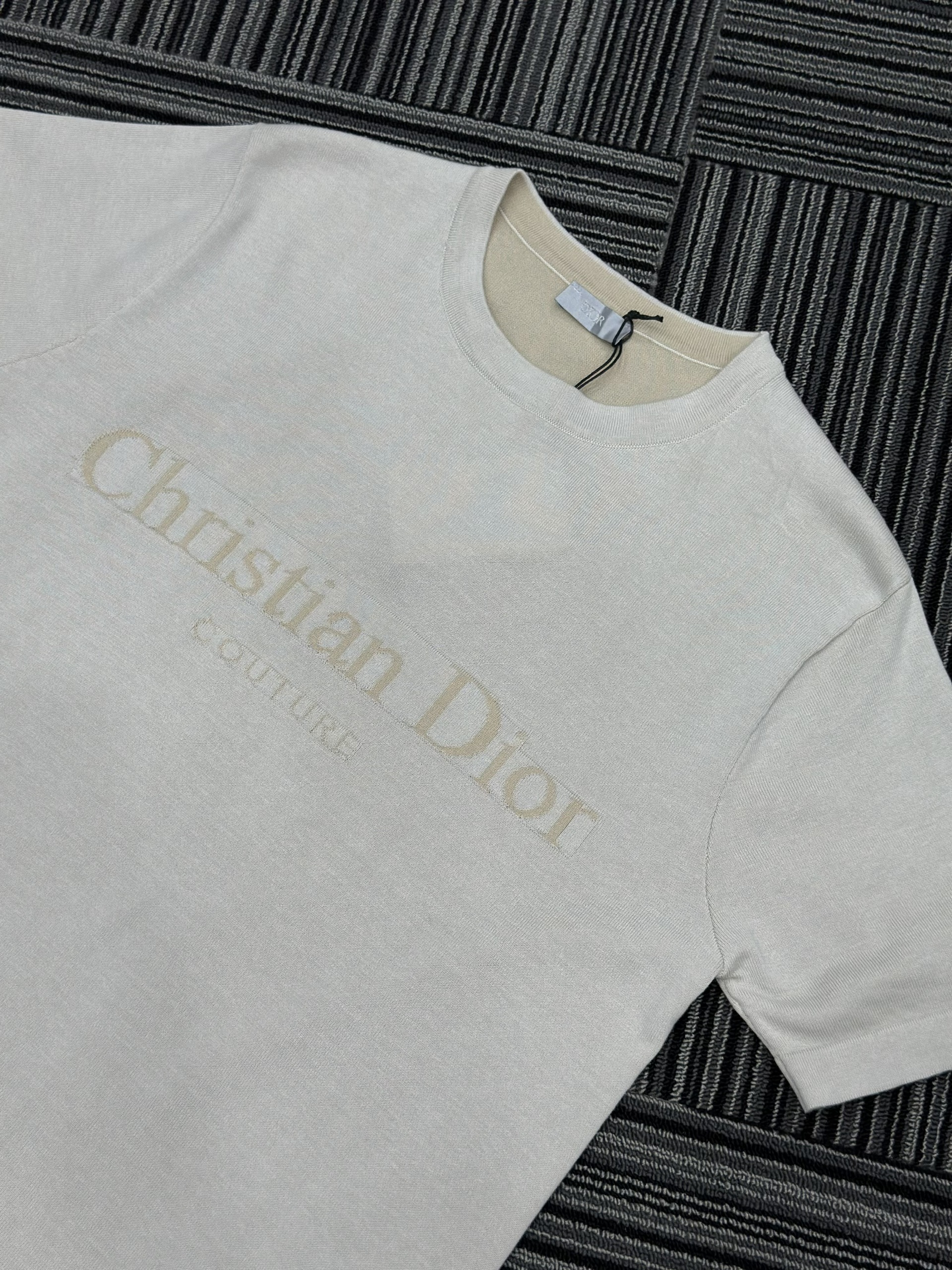 Áo phông T shirt Dior CD Couture logo thêu ngực Like Auth S-XL VTN