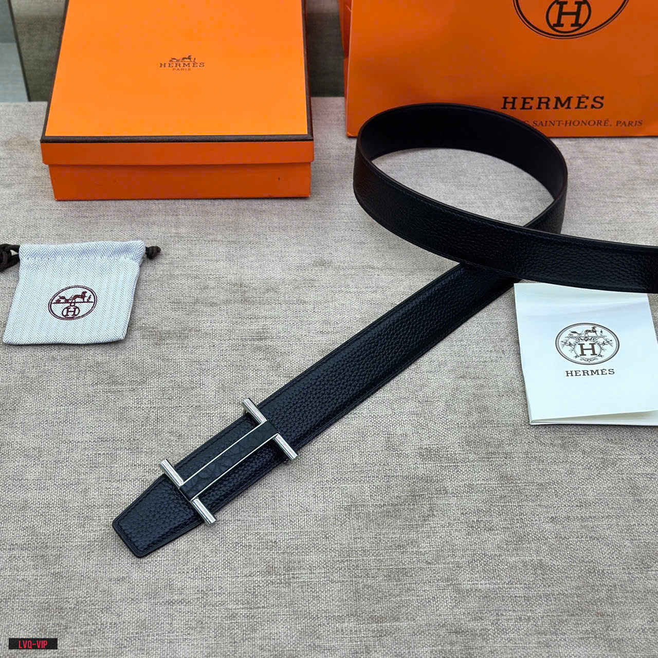 Thắt lưng, dây nịt, belt Hermes HM Đen sần mặt logo H Bạc phối Đen Like Auth 1-1 on web fullbox LVQ