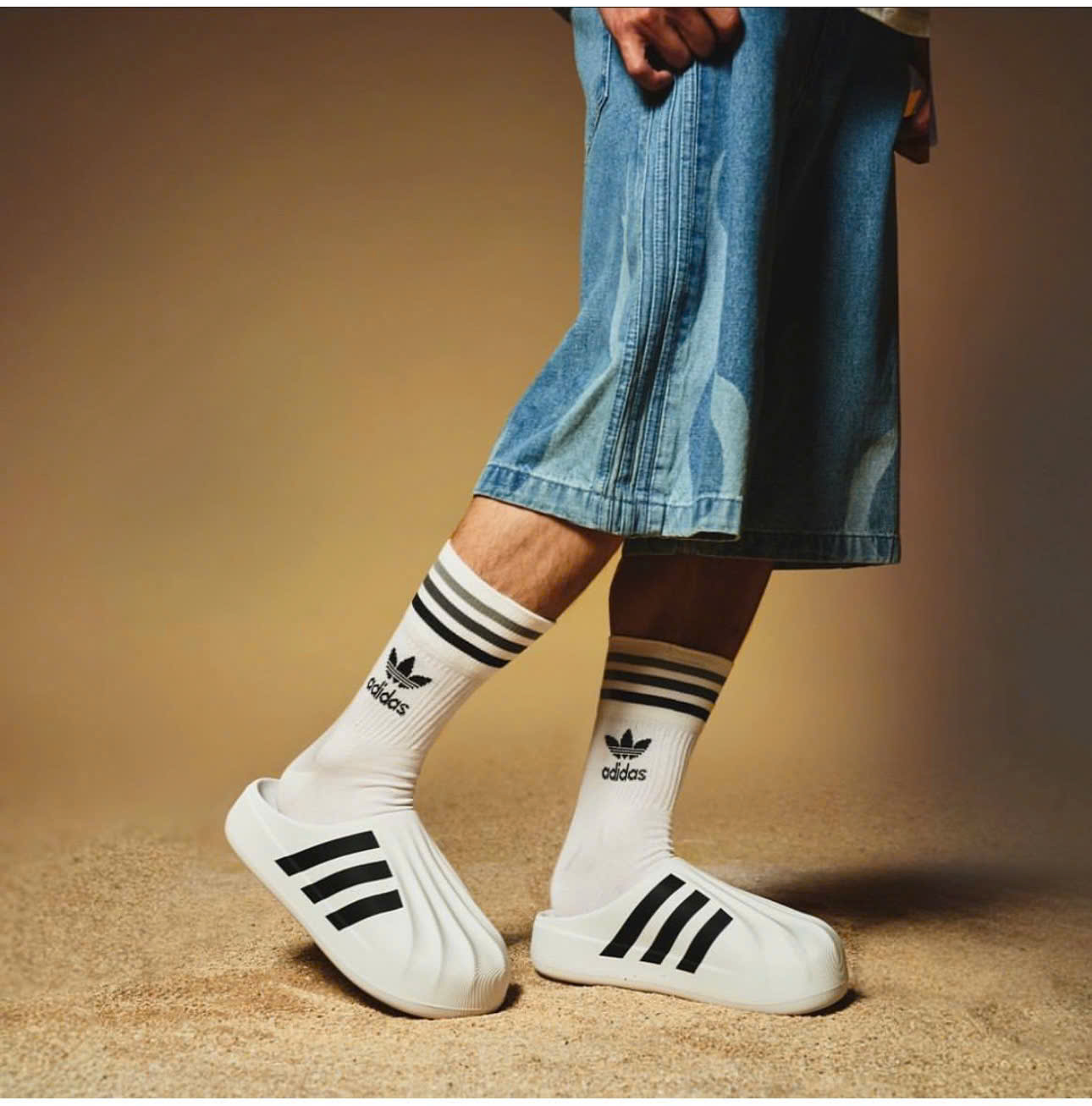 Giày sục thời trang Adidas A kẻ sọc nổi Like Auth on web fullbox bill thẻ phụ kiện PLD
