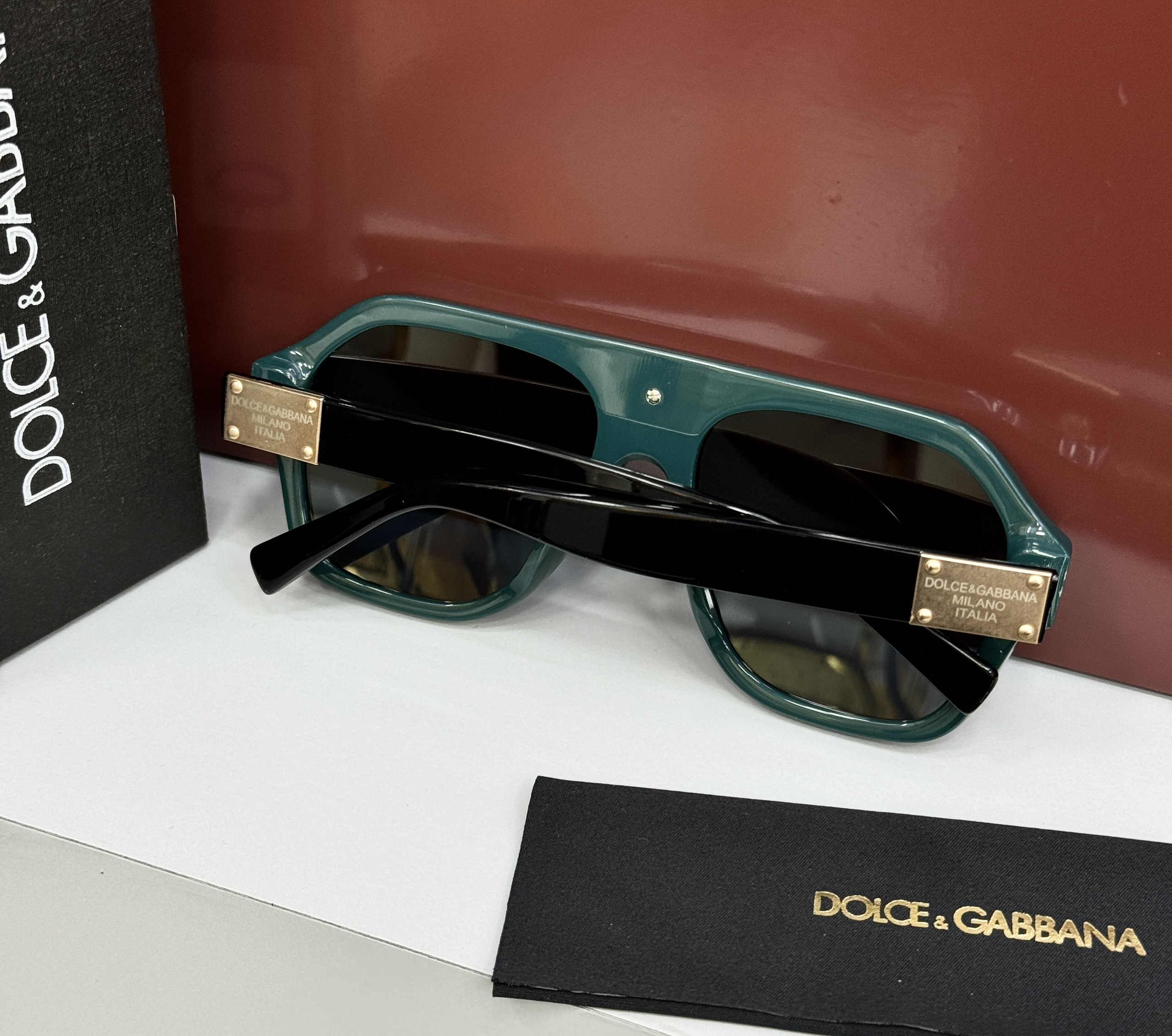 Kính mắt thời trang Dolce Gabbana DG mắt Đen viền Xanh Like Auth on web fulbox CD